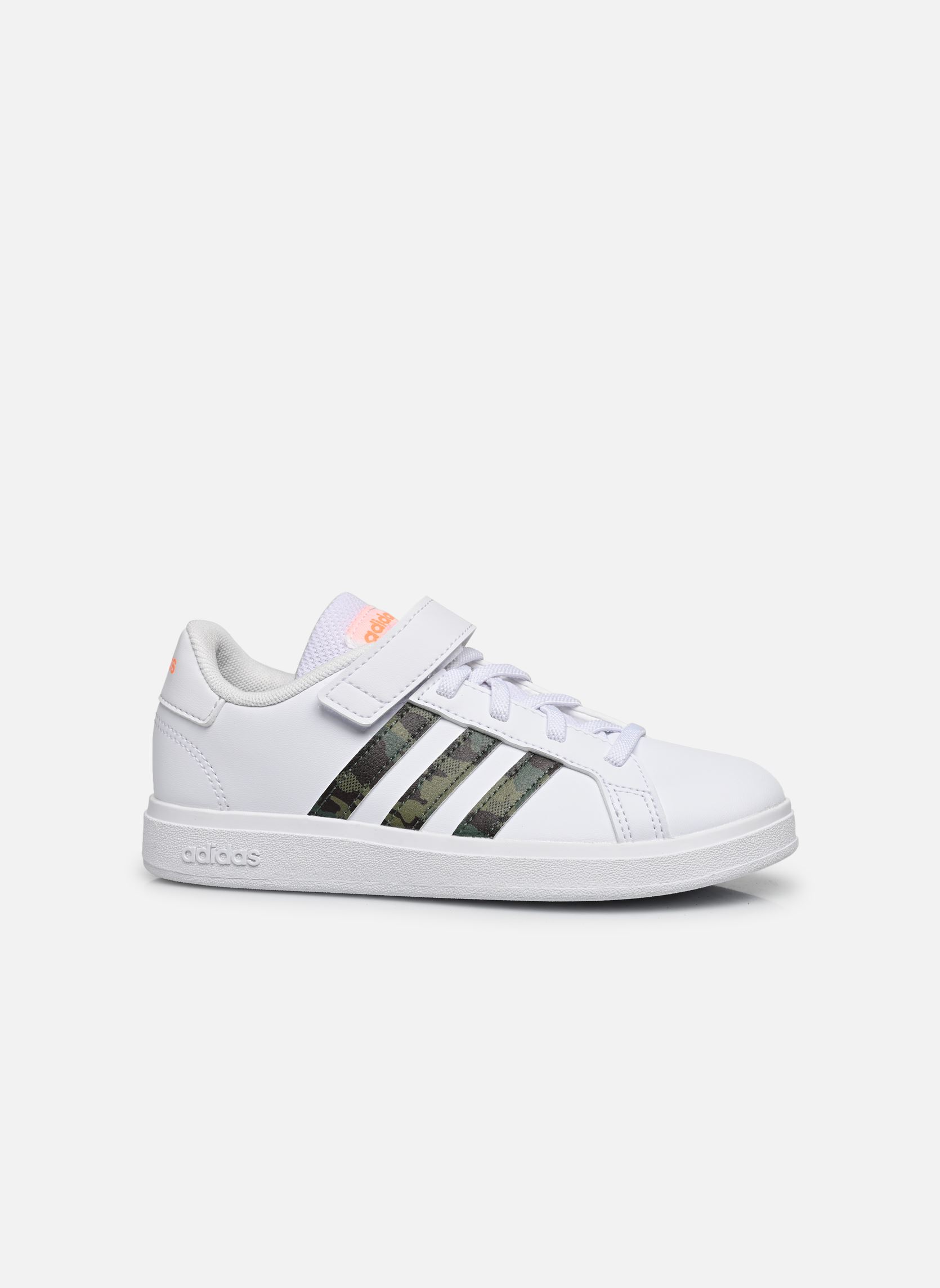Niedrige Sneaker Grand Court 2.0 El K weiß adidas sportswear Niedrige Sneaker Grand Court 2.0 El K weiß FTWWHT/FTWWHT/SCRORA