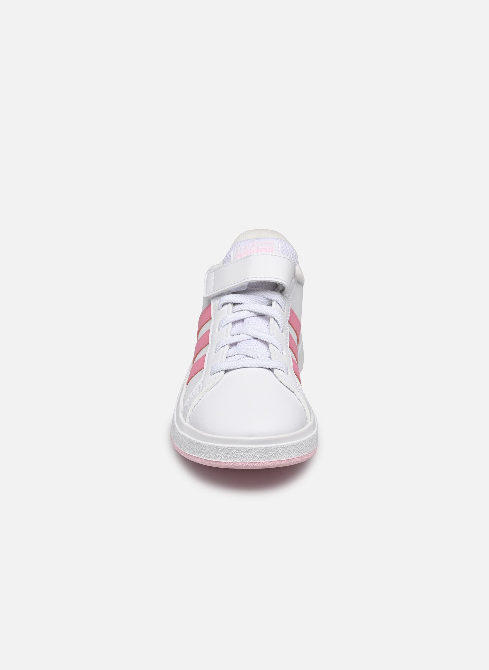 Baskets basses Grand Court 2.0 El K fille blanc adidas sportswear Baskets basses Grand Court 2.0 El K fille blanc FTWWHT/BLIPNK/CLPINK