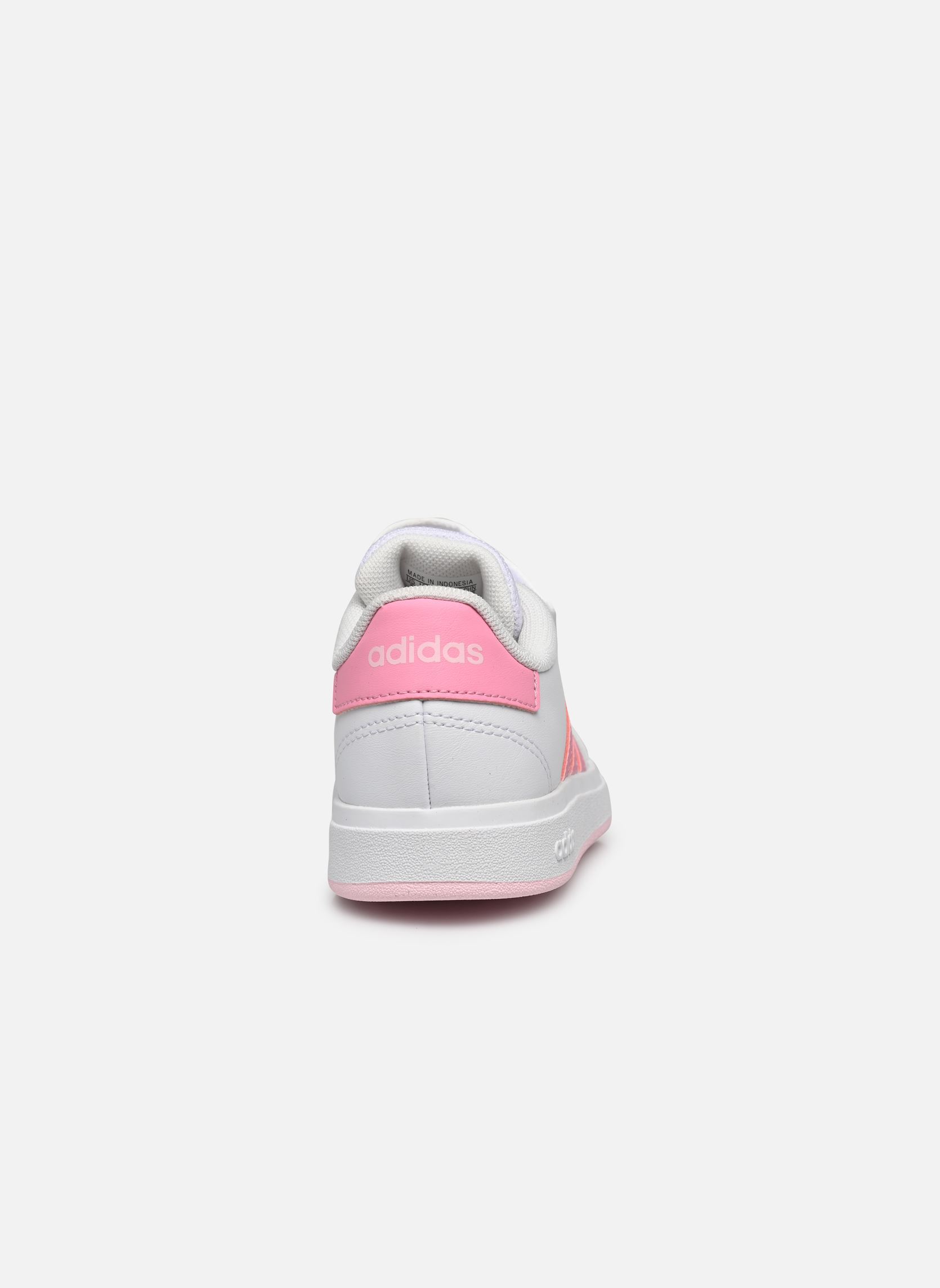 Baskets basses Grand Court 2.0 El K fille blanc adidas sportswear Baskets basses Grand Court 2.0 El K fille blanc FTWWHT/BLIPNK/CLPINK
