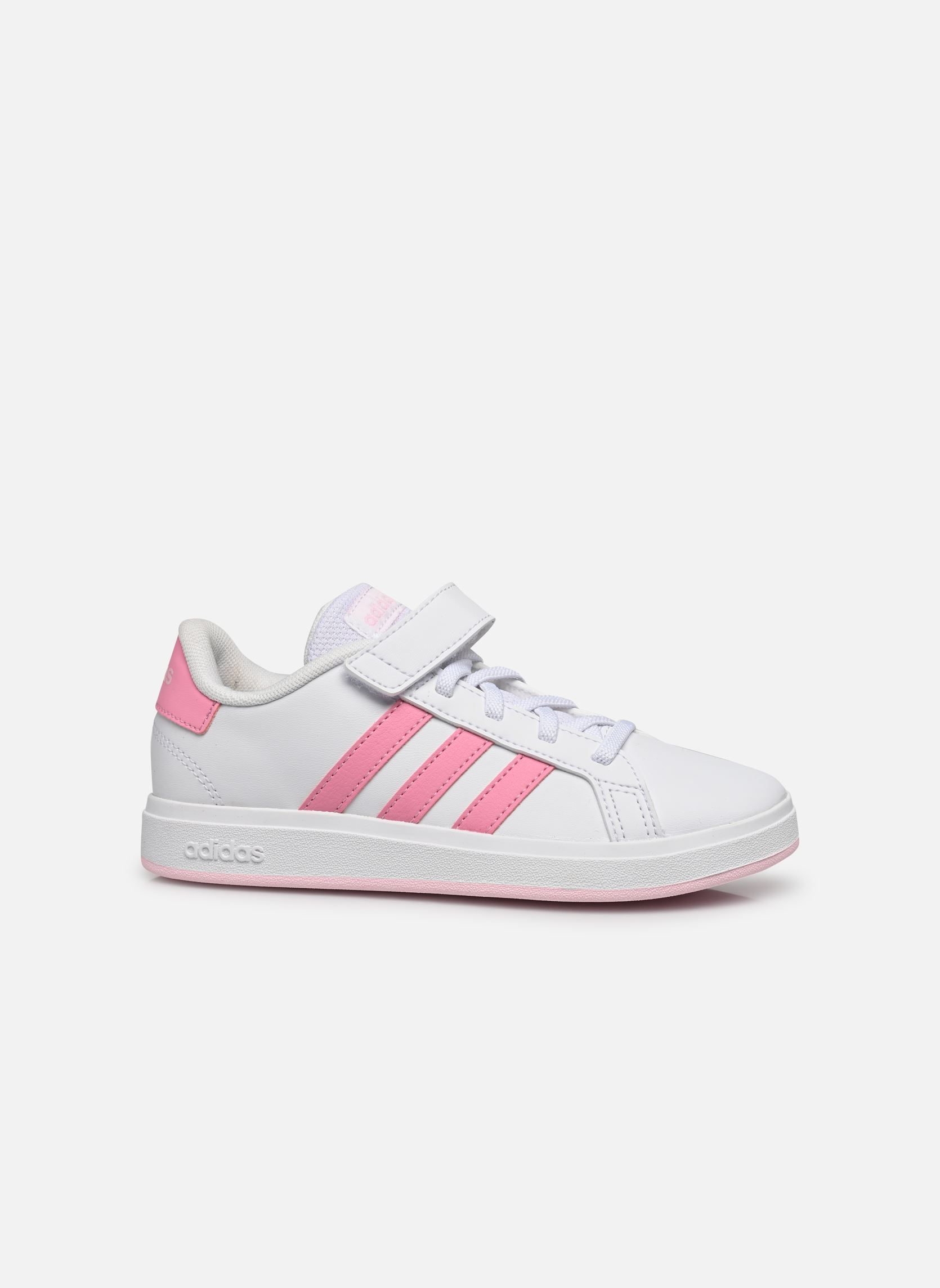 Baskets basses Grand Court 2.0 El K fille blanc adidas sportswear Baskets basses Grand Court 2.0 El K fille blanc FTWWHT/BLIPNK/CLPINK