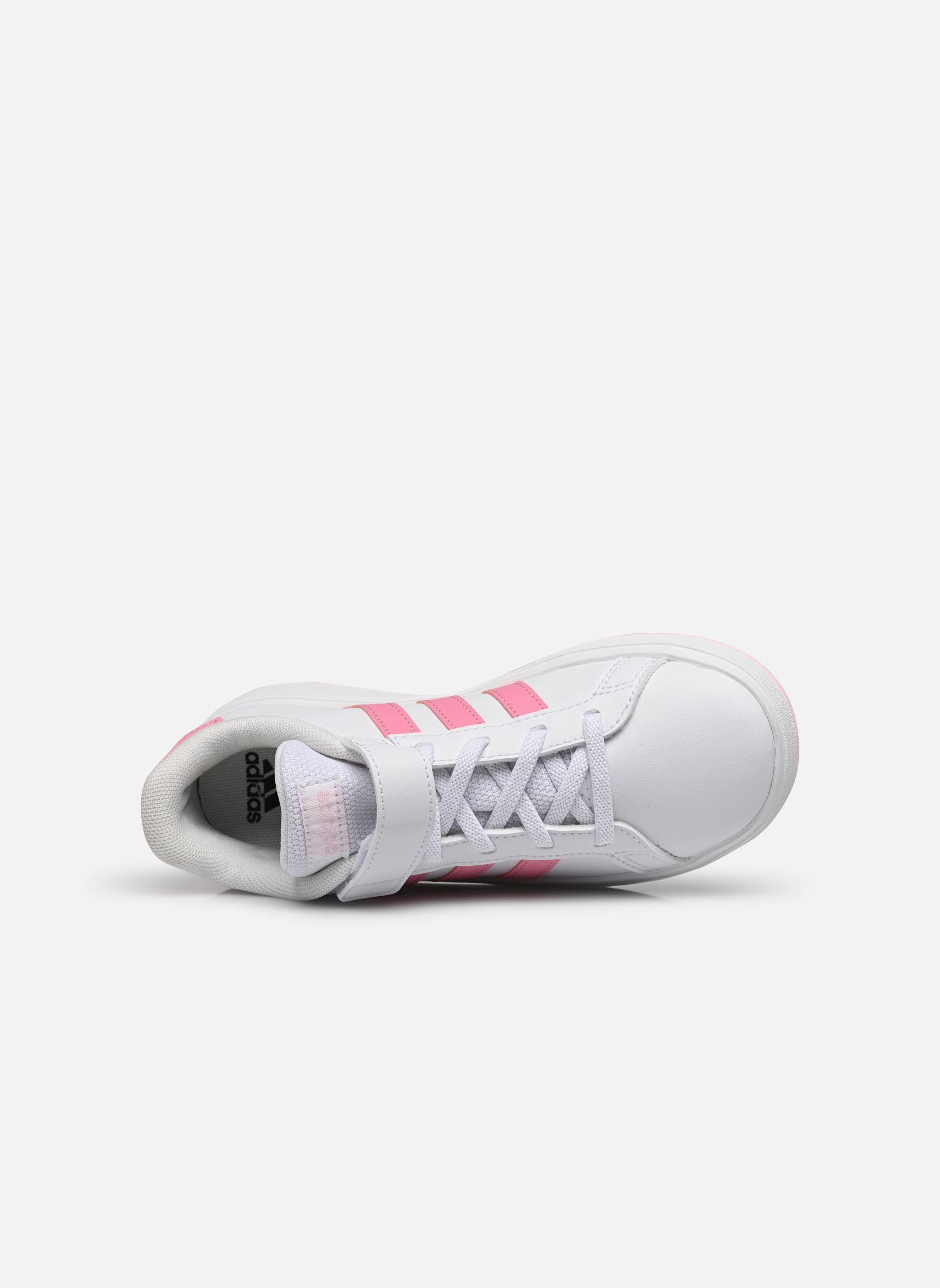 Baskets basses Grand Court 2.0 El K fille blanc adidas sportswear Baskets basses Grand Court 2.0 El K fille blanc FTWWHT/BLIPNK/CLPINK