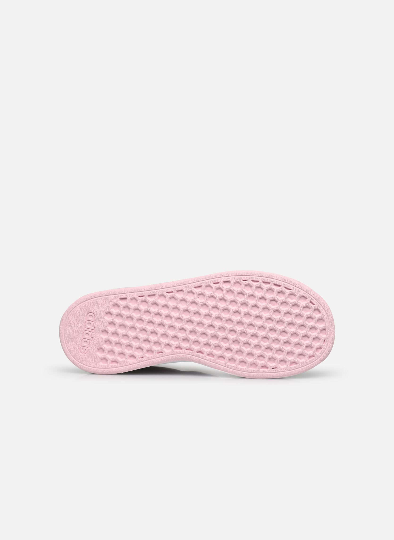 Baskets basses Grand Court 2.0 El K fille blanc adidas sportswear Baskets basses Grand Court 2.0 El K fille blanc FTWWHT/BLIPNK/CLPINK