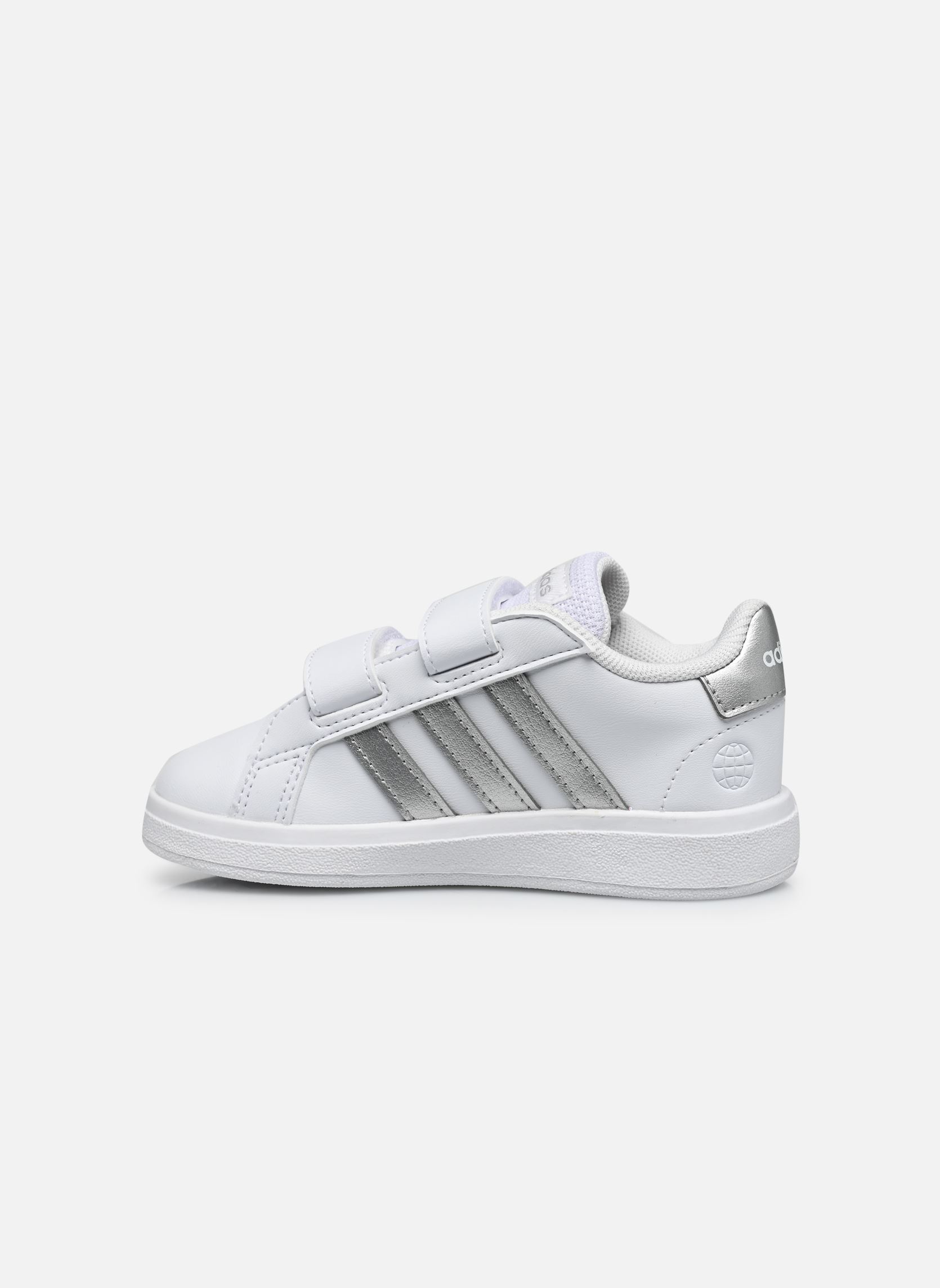 Niedrige Sneaker Grand Court 2.0 Cf I mädchen weiß adidas sportswear Niedrige Sneaker Grand Court 2.0 Cf I mädchen weiß FTWWHT/MSILVE/MSILVE