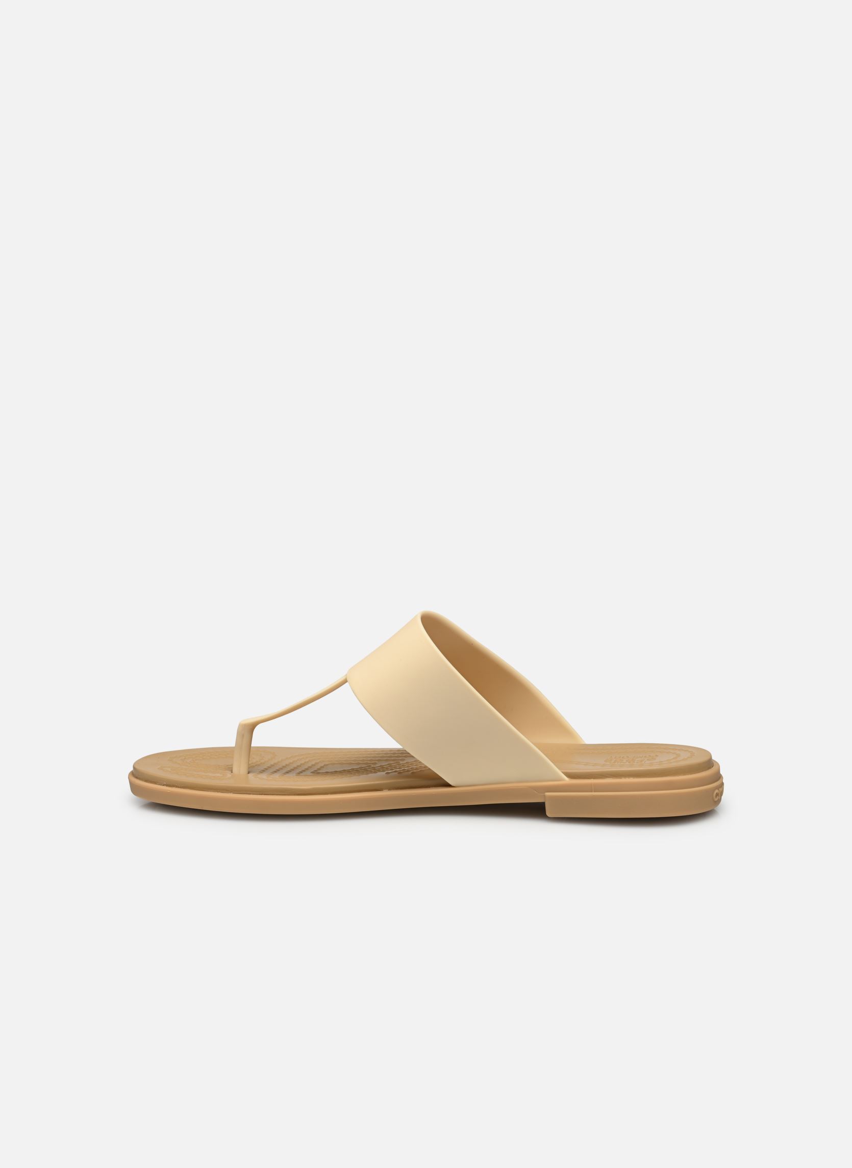 Pantoletten Crocs Tulum Flip W Vanilla damen beige Crocs Pantoletten Crocs Tulum Flip W Vanilla damen beige Vanilla