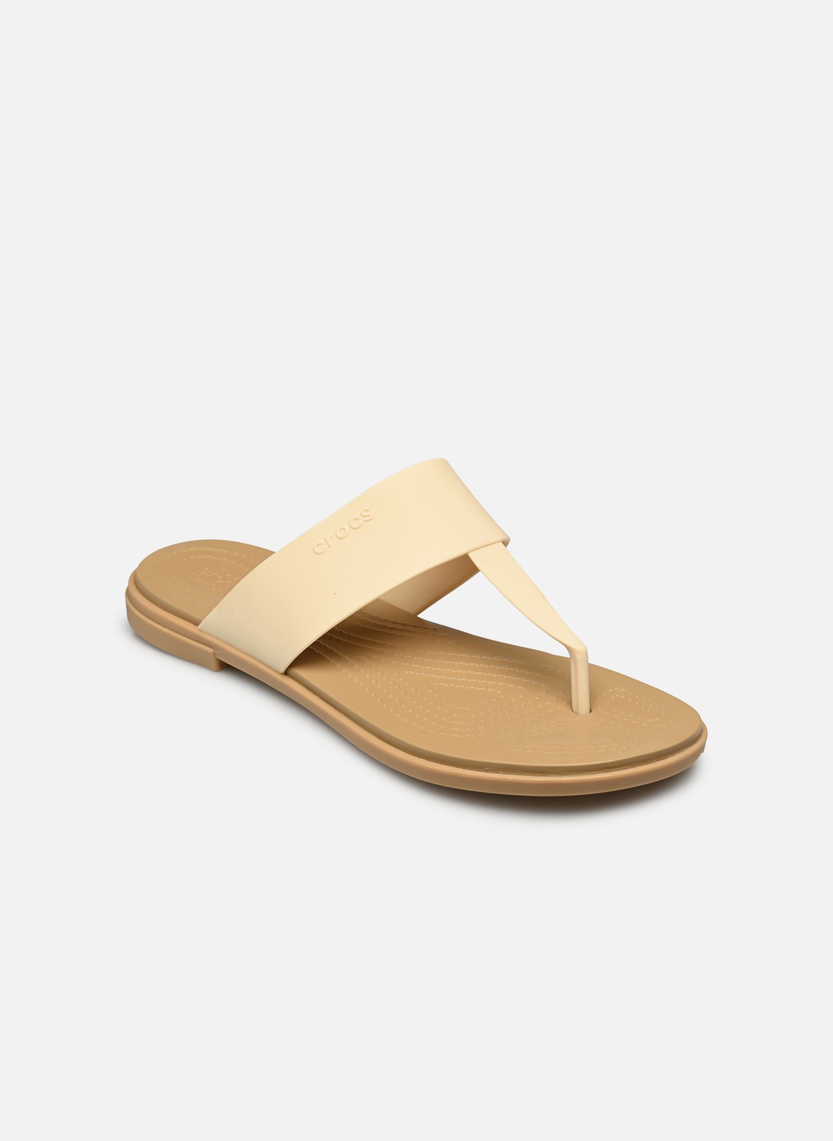 Mules et sabots Crocs Crocs Tulum Flip W Vanilla pour Femme