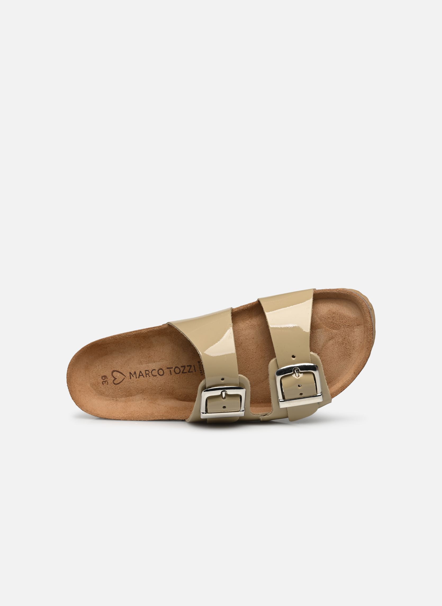 Pantoletten 2-2-27405-20 293 damen beige Marco Tozzi Pantoletten 2-2-27405-20 293 damen beige PEBBLE PATENT
