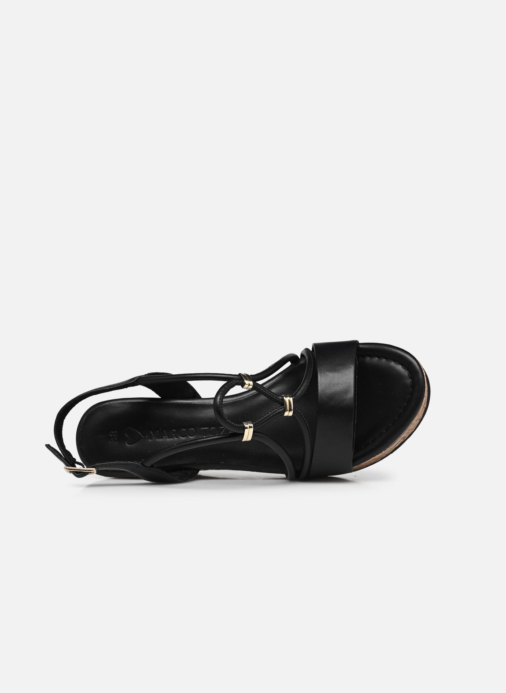 Sandalias y plataformas de cuña 2-2-28349-20 001 mujer negro Marco Tozzi Sandalias y plataformas de cuña 2-2-28349-20 001 mujer negro BLACK