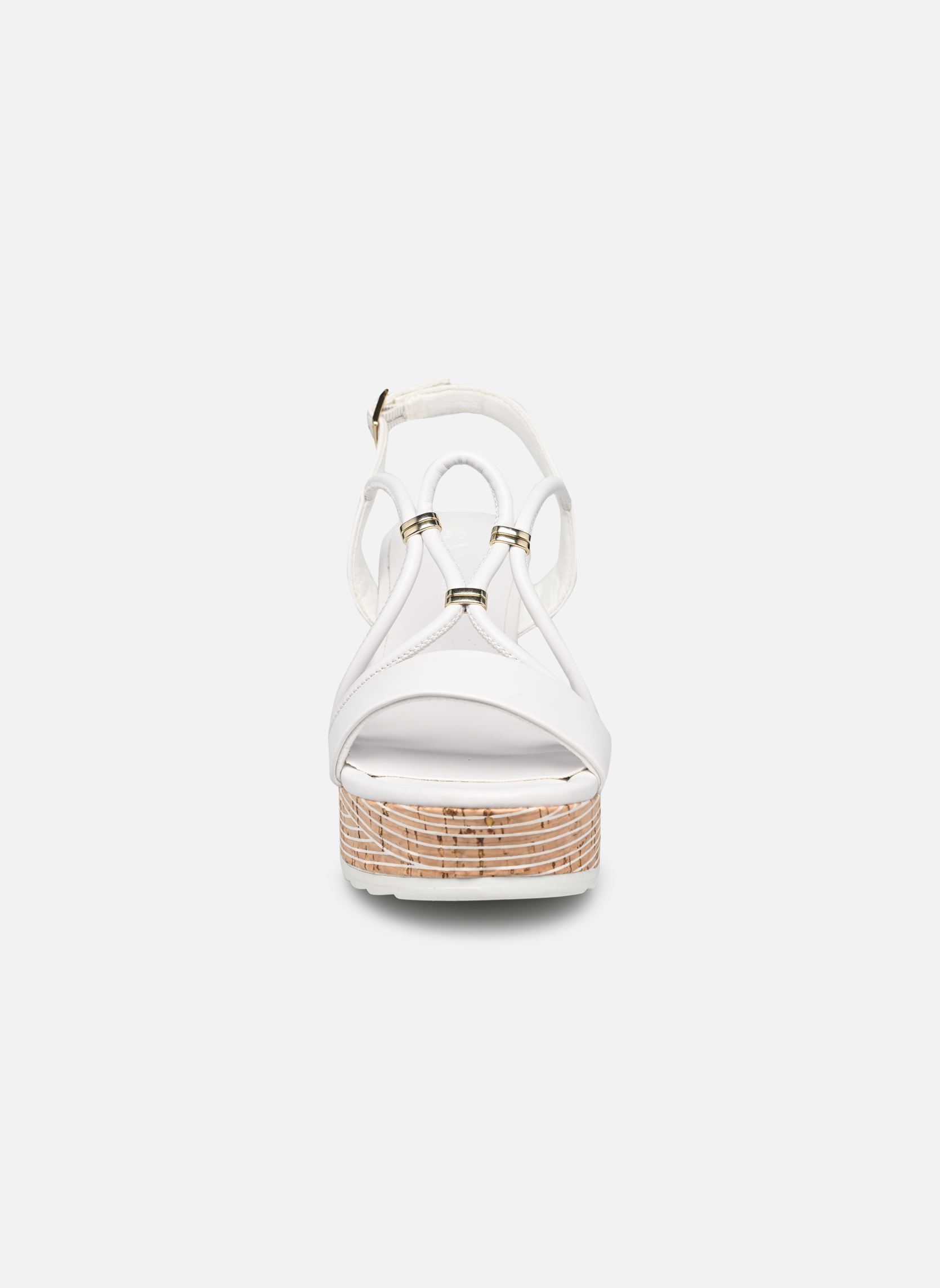 Sandales compensées et plateformes 2-2-28349-20 100 femme blanc Marco Tozzi Sandales compensées et plateformes 2-2-28349-20 100 femme blanc WHITE
