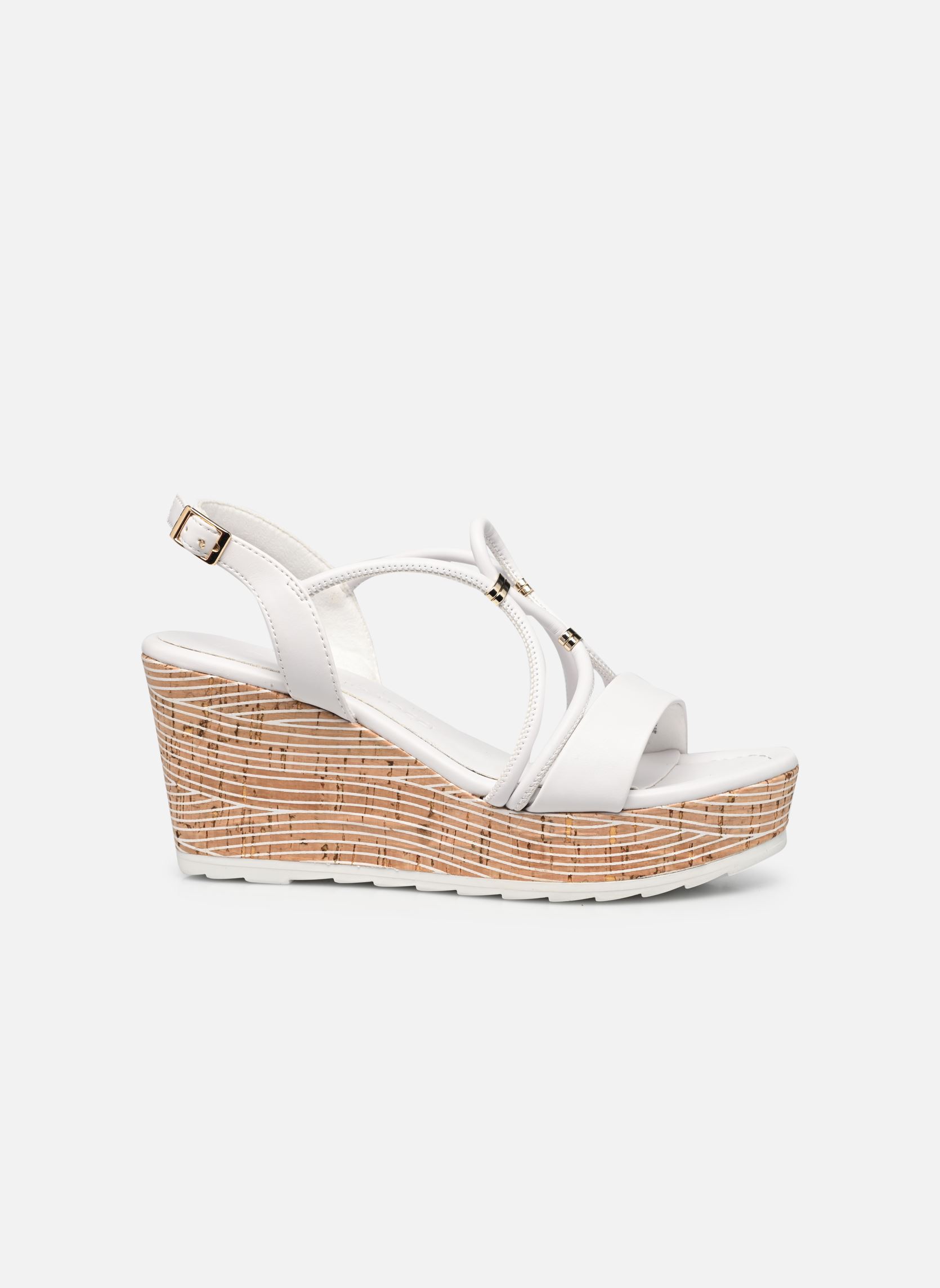 Sandales compensées et plateformes 2-2-28349-20 100 femme blanc Marco Tozzi Sandales compensées et plateformes 2-2-28349-20 100 femme blanc WHITE