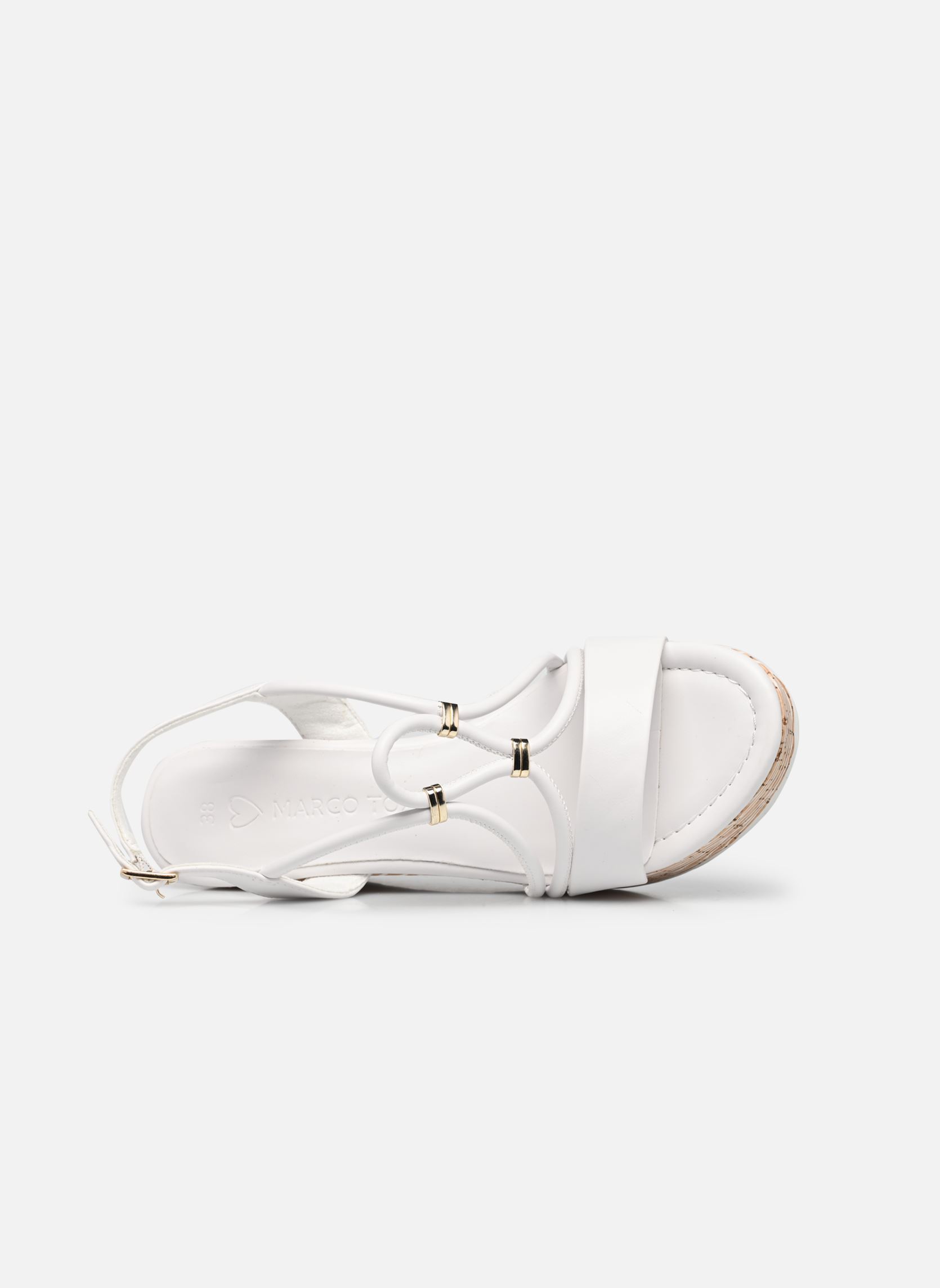 Sandales compensées et plateformes 2-2-28349-20 100 femme blanc Marco Tozzi Sandales compensées et plateformes 2-2-28349-20 100 femme blanc WHITE