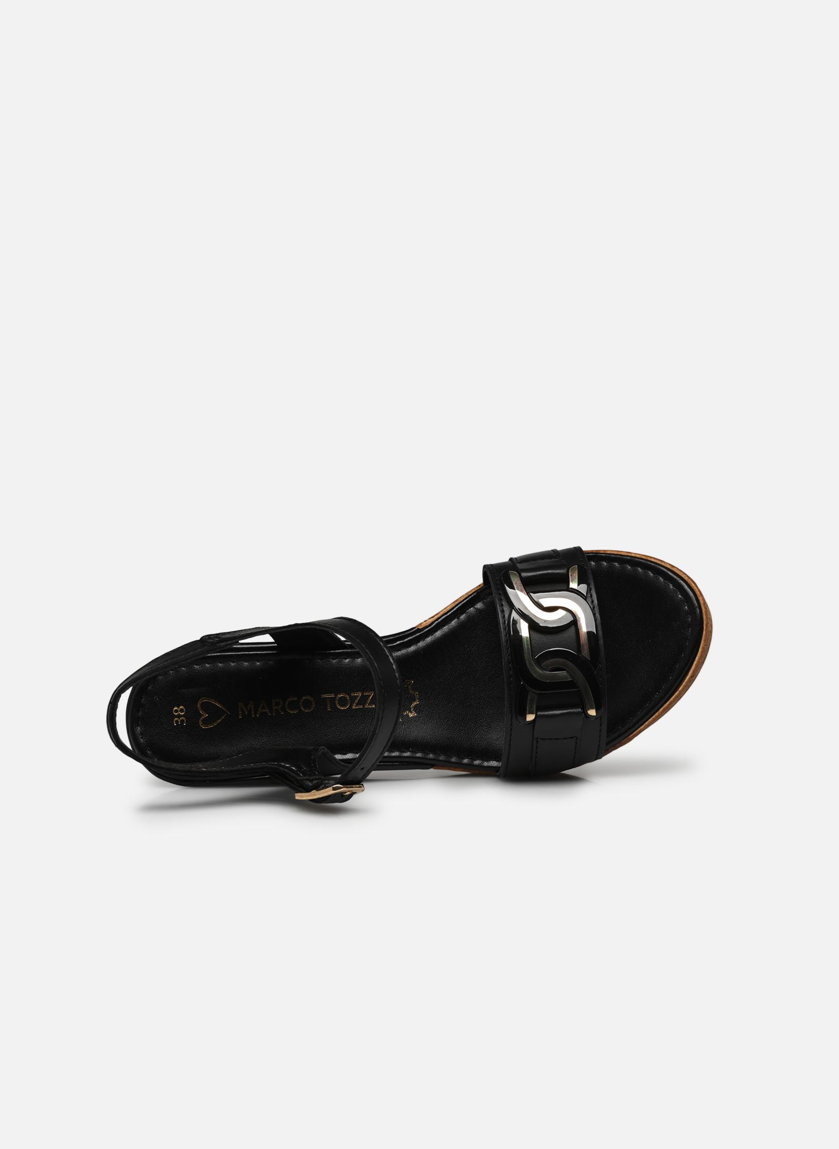 Keil- und Plateausandalen 2-2-28385-20 085 damen schwarz Marco Tozzi Keil- und Plateausandalen 2-2-28385-20 085 damen schwarz BLACK/GOLD