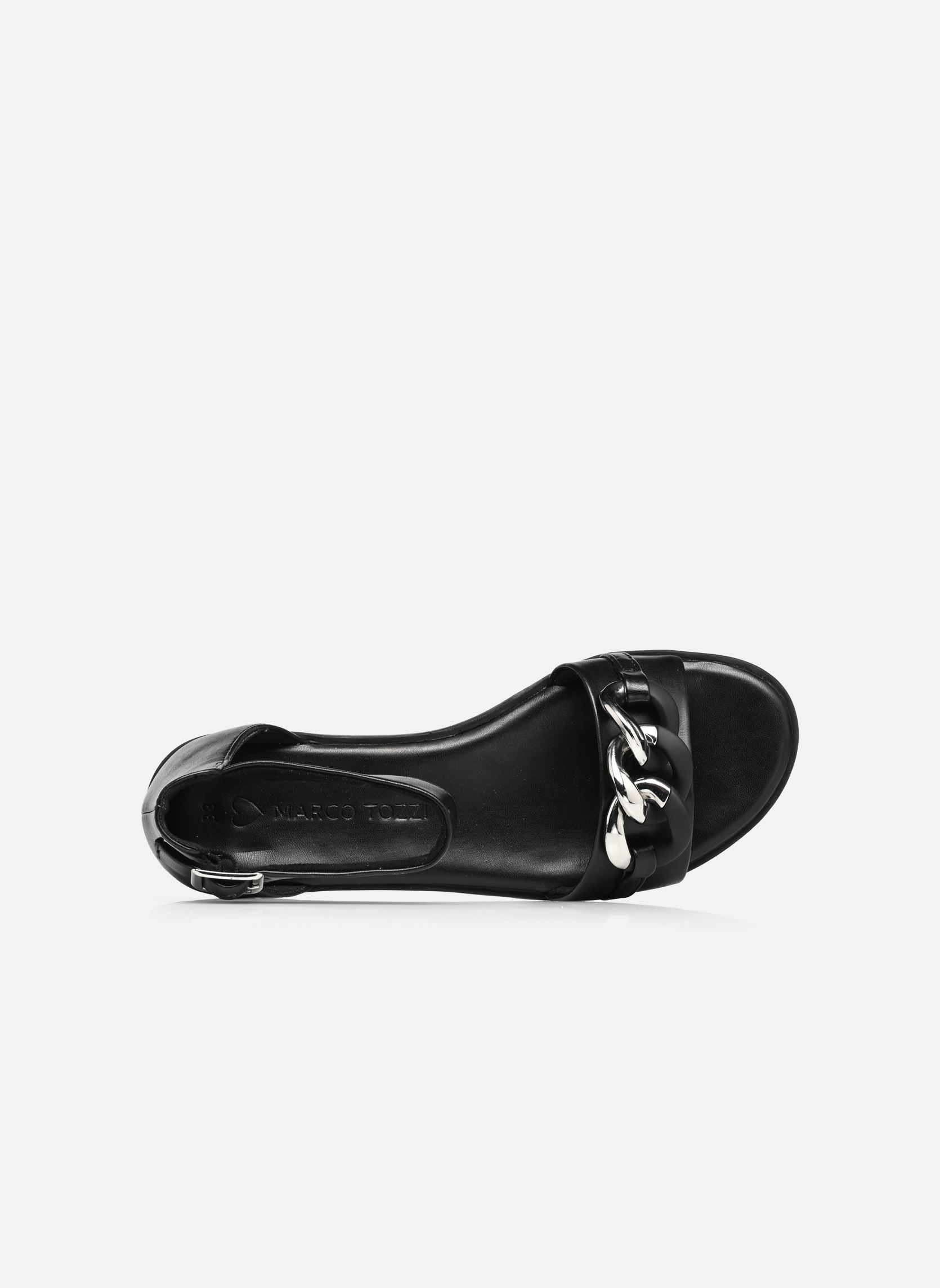 Sandalen met sleehak en plateau 2-2-28610-20 087 dames zwart Marco Tozzi Sandalen met sleehak en plateau 2-2-28610-20 087 dames zwart BLACK/SILVER