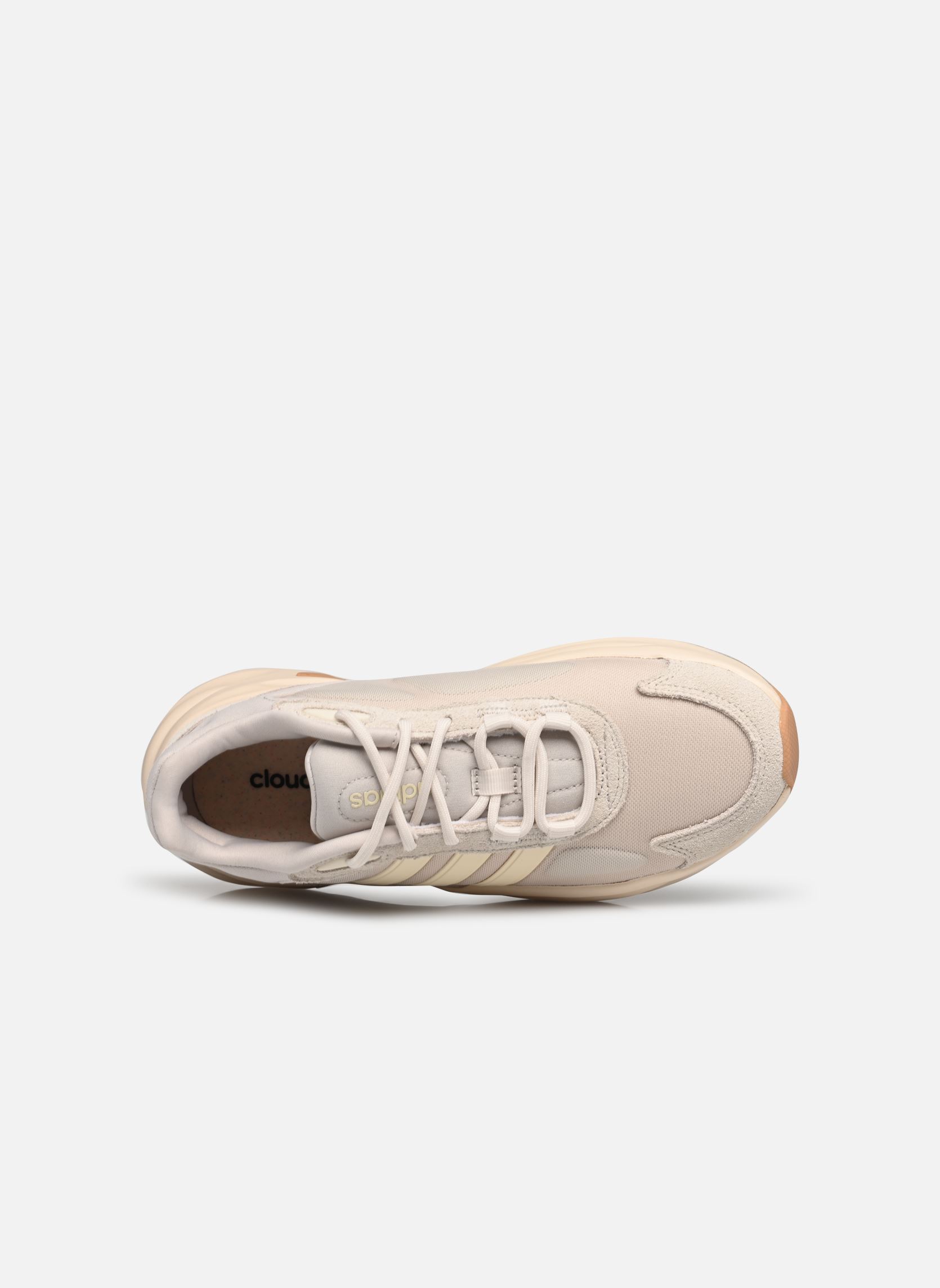 Niedrige Sneaker Ozelle beige adidas sportswear Niedrige Sneaker Ozelle beige ALUMIN/WONWHI/GUM3