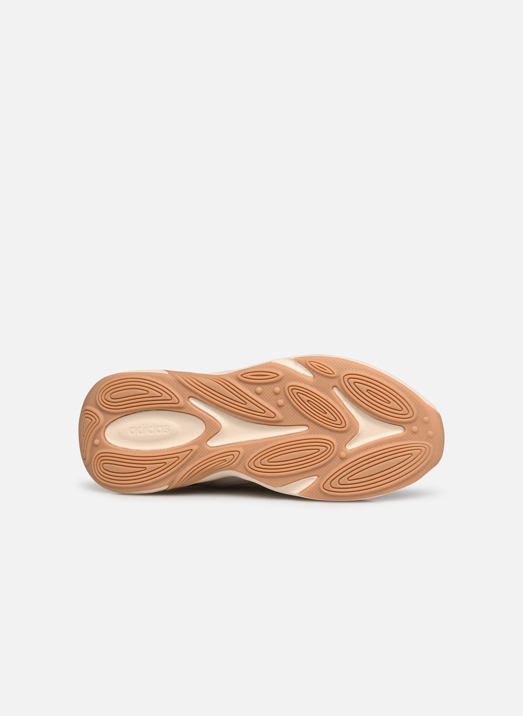 Niedrige Sneaker Ozelle beige adidas sportswear Niedrige Sneaker Ozelle beige ALUMIN/WONWHI/GUM3