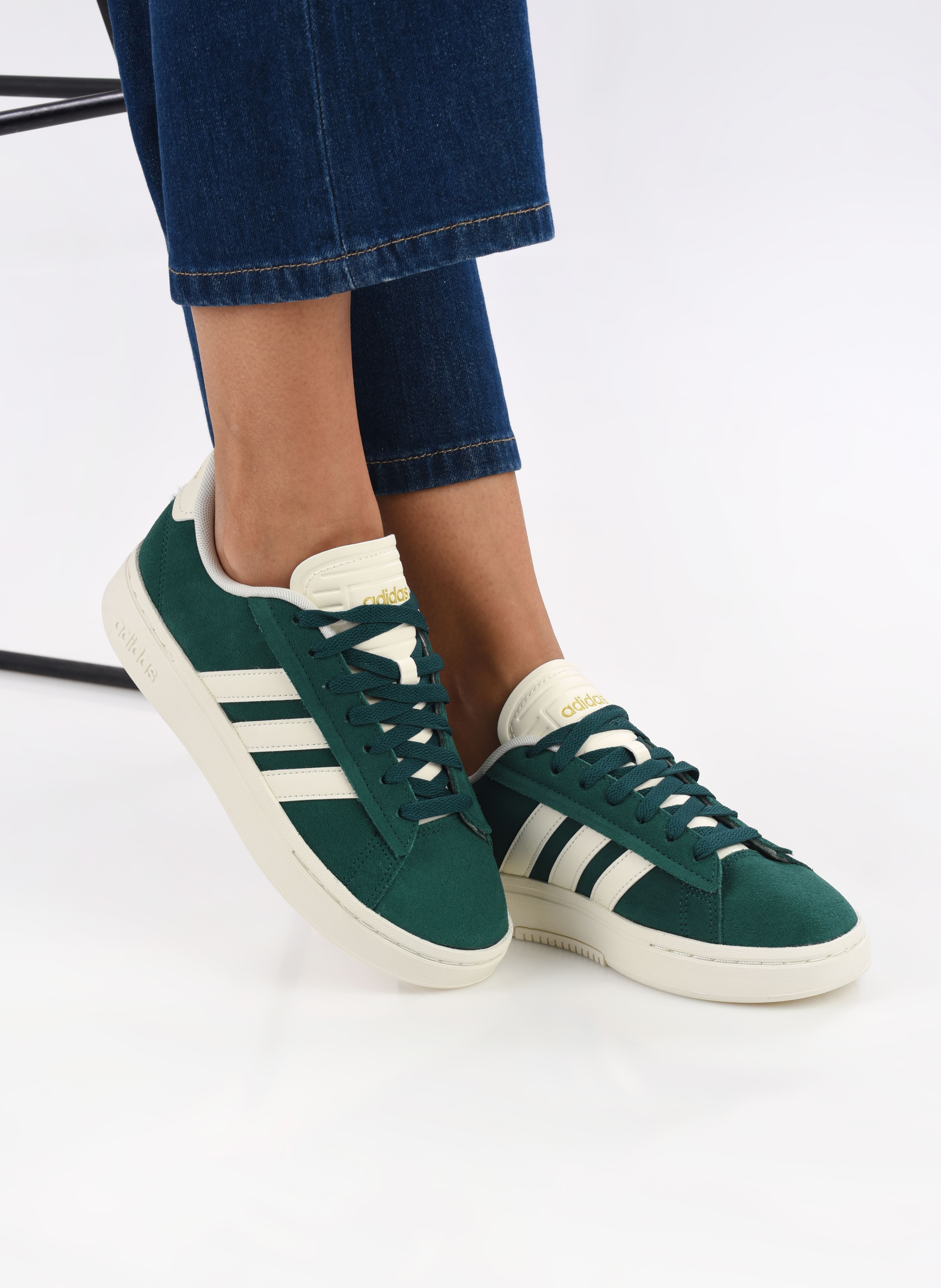 Lage sneakers Grand Court Alpha groen adidas sportswear Lage sneakers Grand Court Alpha groen CGREEN/OWHITE/GOLDMT