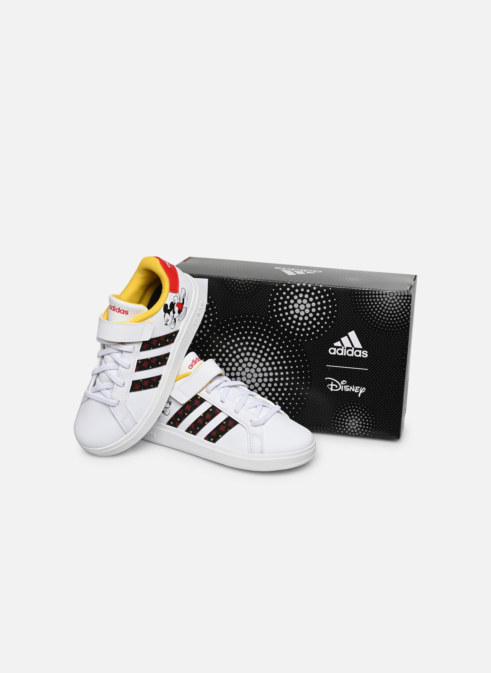 Baskets basses Grand Court Mickey El K blanc adidas sportswear Baskets basses Grand Court Mickey El K blanc FTWWHT/CBLACK/BETSCA