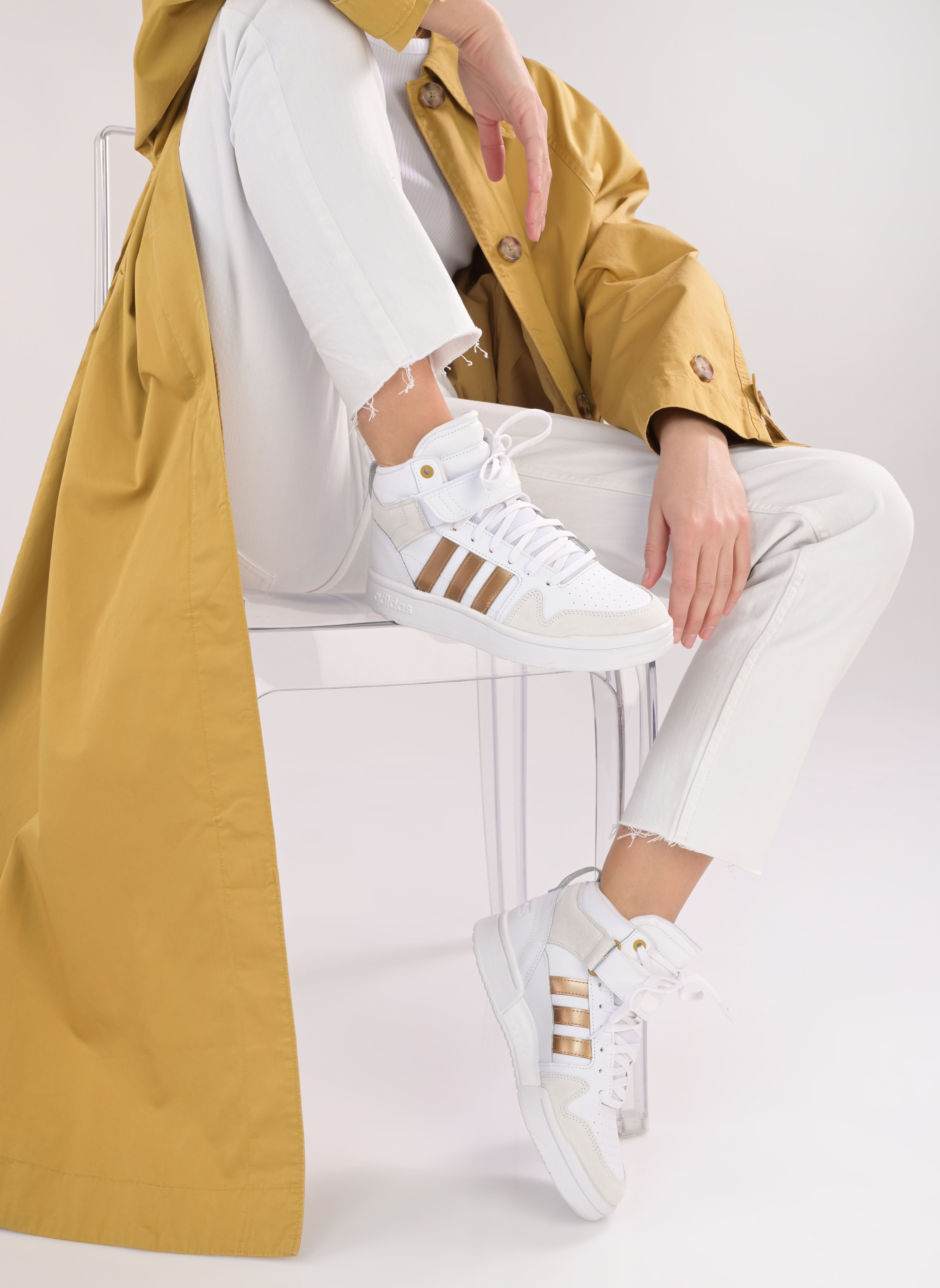 Niedrige Sneaker Postmove Mid W damen weiß adidas sportswear Niedrige Sneaker Postmove Mid W damen weiß FTWWHT/FTWWHT/MAGOLD
