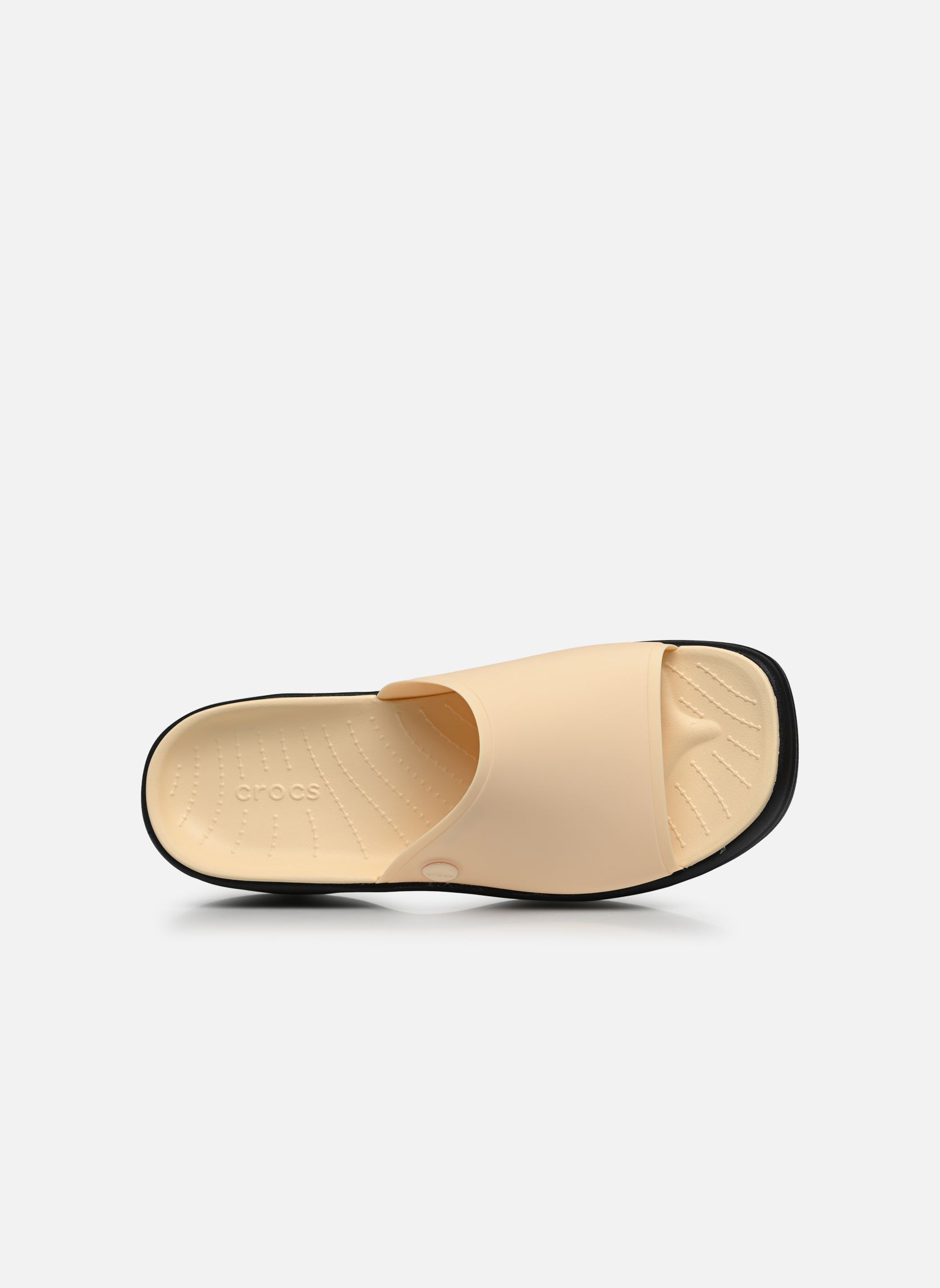 Pantoletten Skyline Slide Vnl/Blk damen beige Crocs Pantoletten Skyline Slide Vnl/Blk damen beige Vanilla/Black