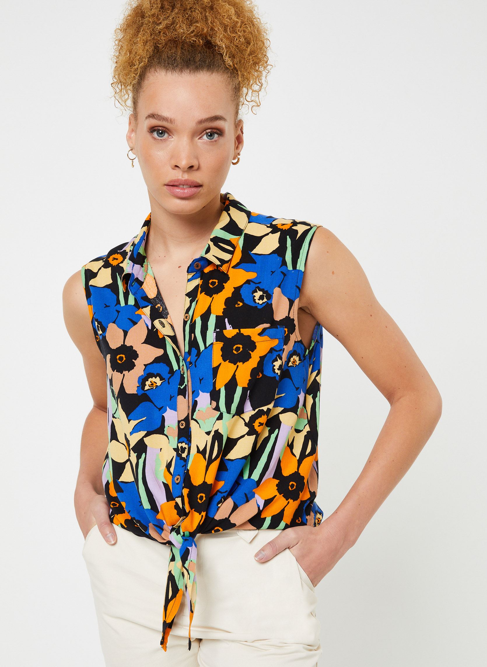Chemises Tropical View J Wvtp Kvj6 femme multicolore Roxy Chemises Tropical View J Wvtp Kvj6 femme multicolore ANTHRACITE FLOWER JAMMIN