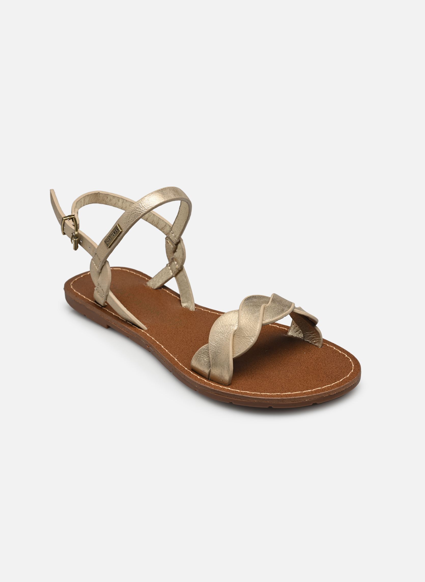 Sandali Brasilia donna oro e bronzo Chattawak Sandali Brasilia donna oro e bronzo Or