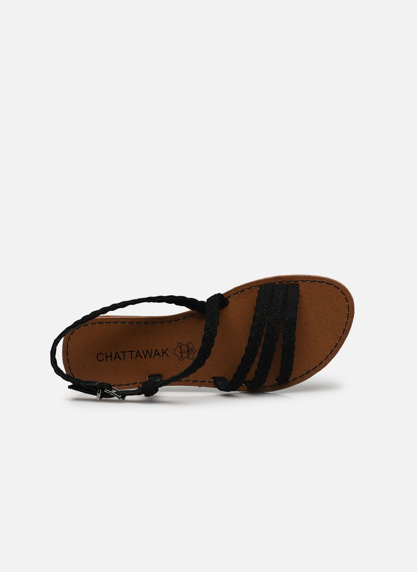 Sandalen Mehari damen schwarz Chattawak Sandalen Mehari damen schwarz Noir