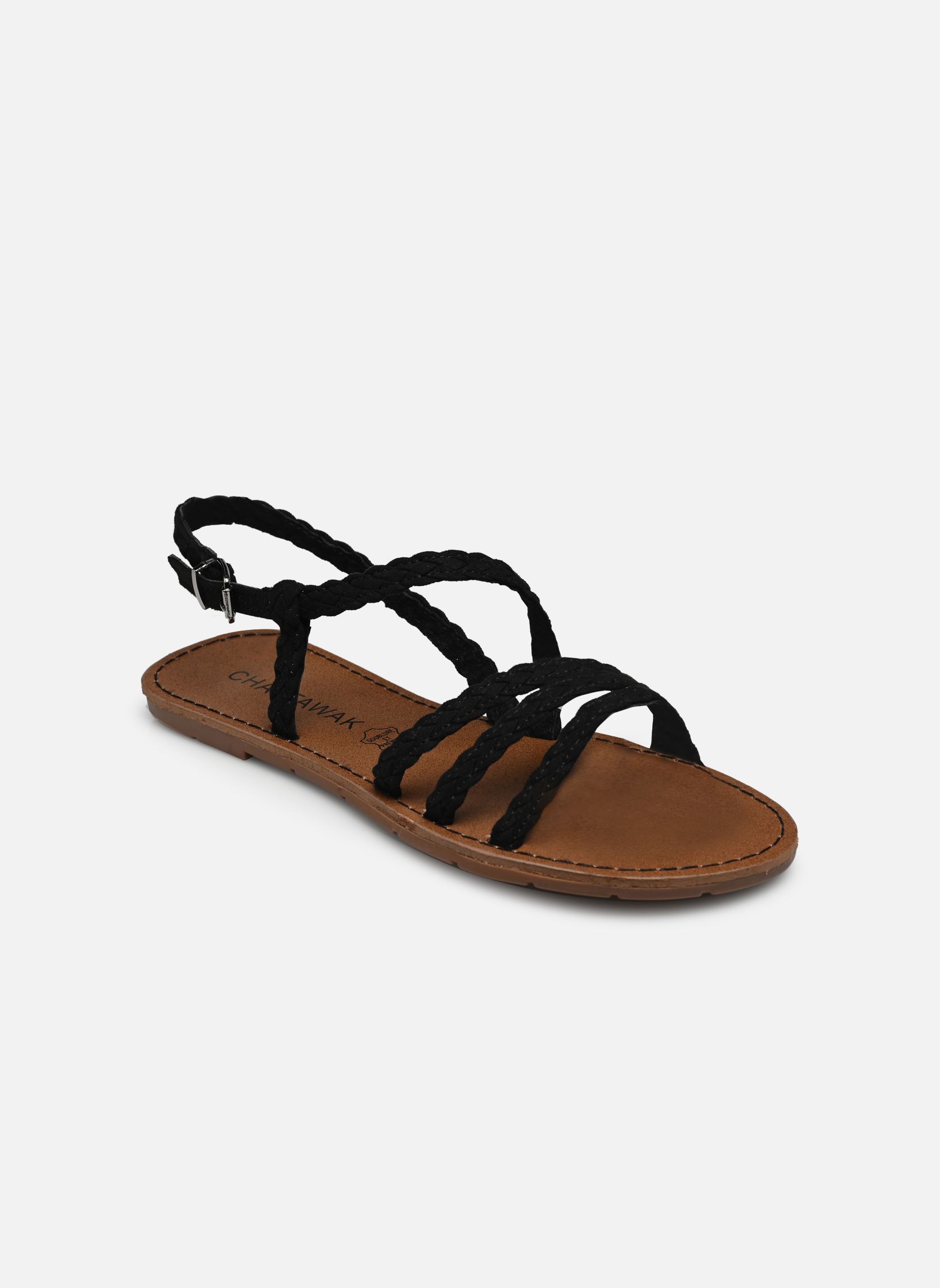 Sandalen Mehari damen schwarz Chattawak Sandalen Mehari damen schwarz Noir