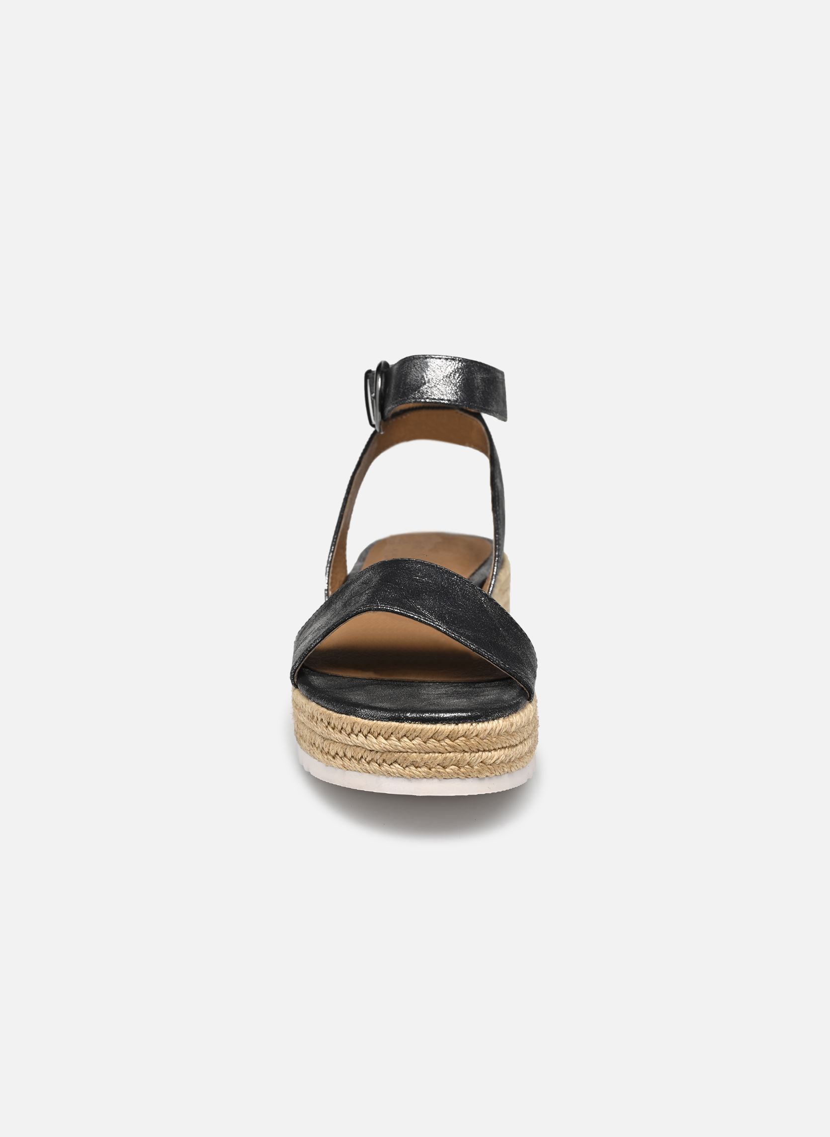 Keil- und Plateausandalen Castello damen schwarz Chattawak Keil- und Plateausandalen Castello damen schwarz Noir2