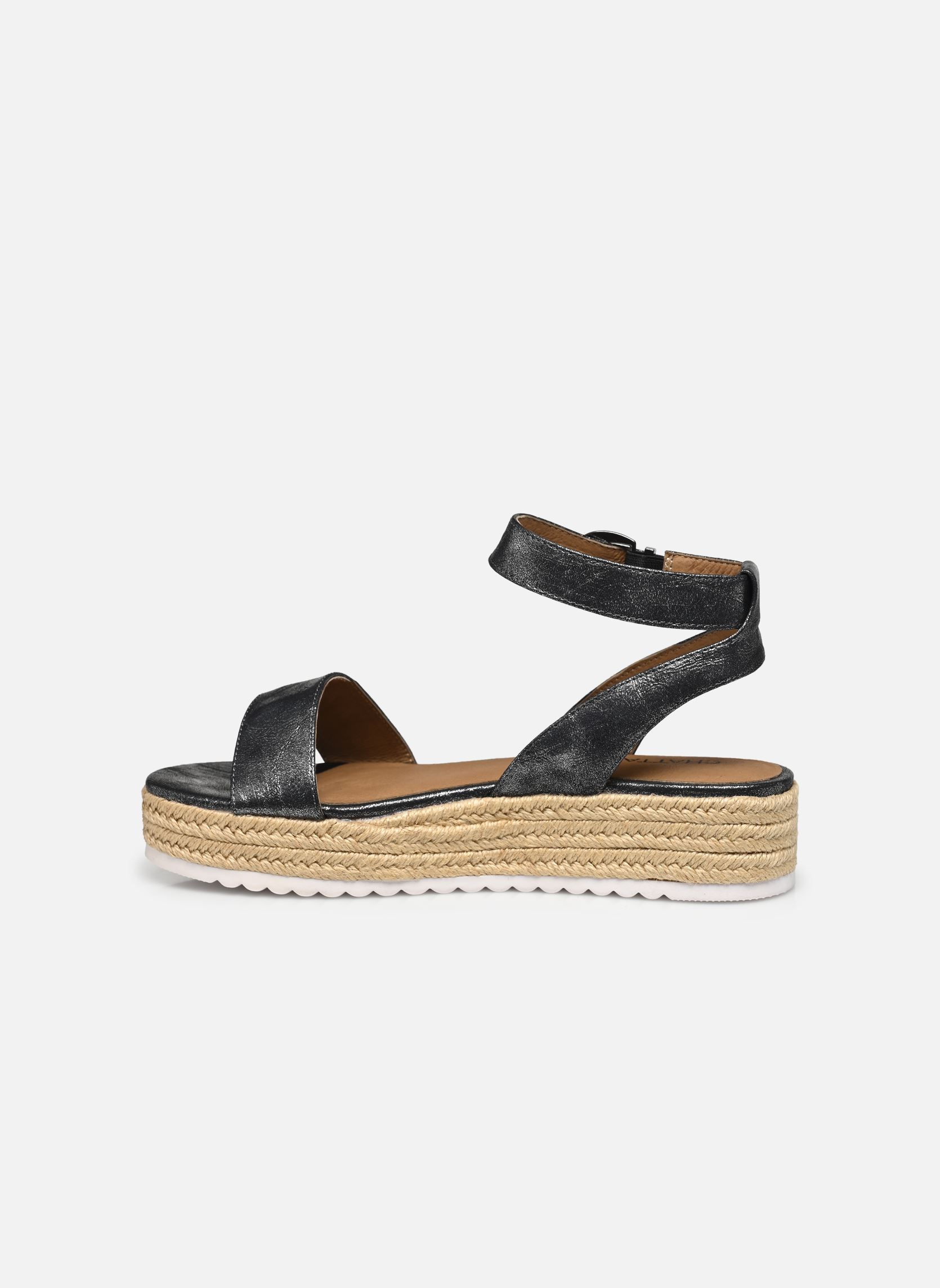 Keil- und Plateausandalen Castello damen schwarz Chattawak Keil- und Plateausandalen Castello damen schwarz Noir2