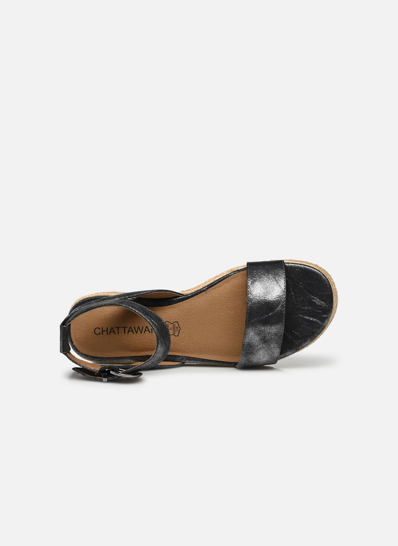 Keil- und Plateausandalen Castello damen schwarz Chattawak Keil- und Plateausandalen Castello damen schwarz Noir2