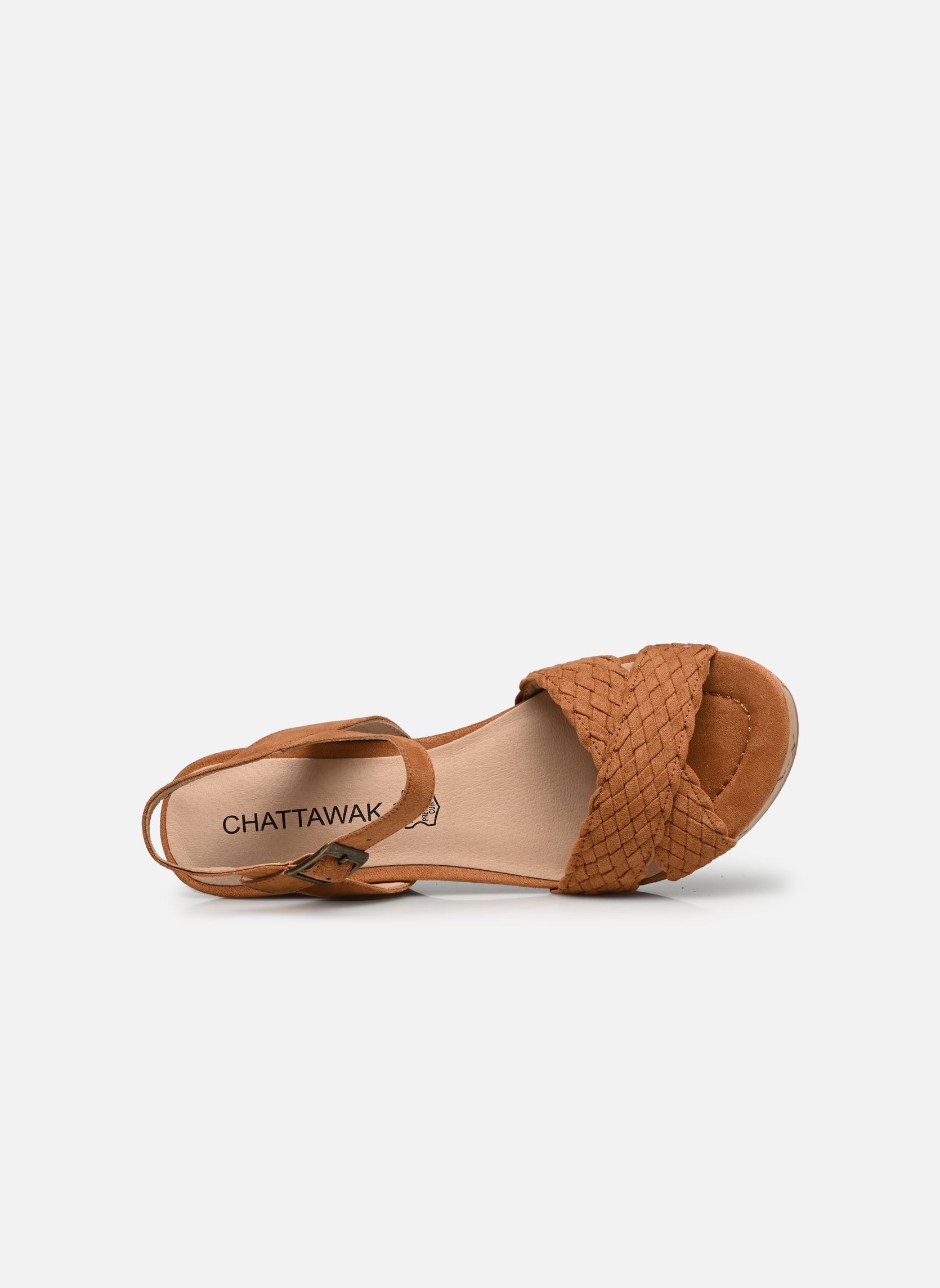 Sandalias y plataformas de cuña Cordo mujer marrón Chattawak Sandalias y plataformas de cuña Cordo mujer marrón Camel