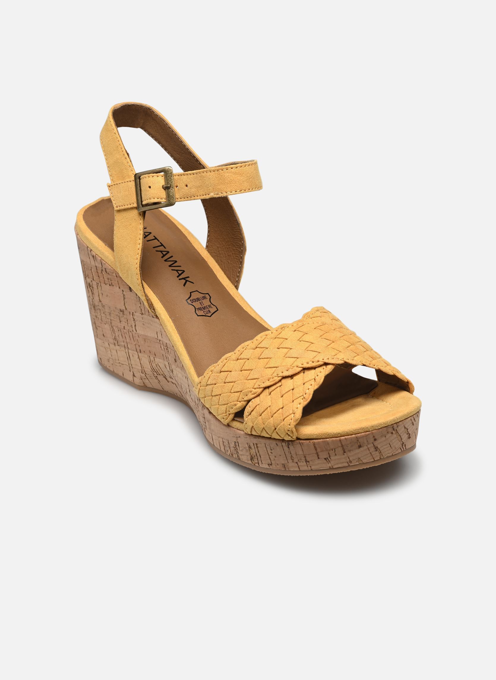 Keil- und Plateausandalen Cordo damen gelb Chattawak Keil- und Plateausandalen Cordo damen gelb Jaune