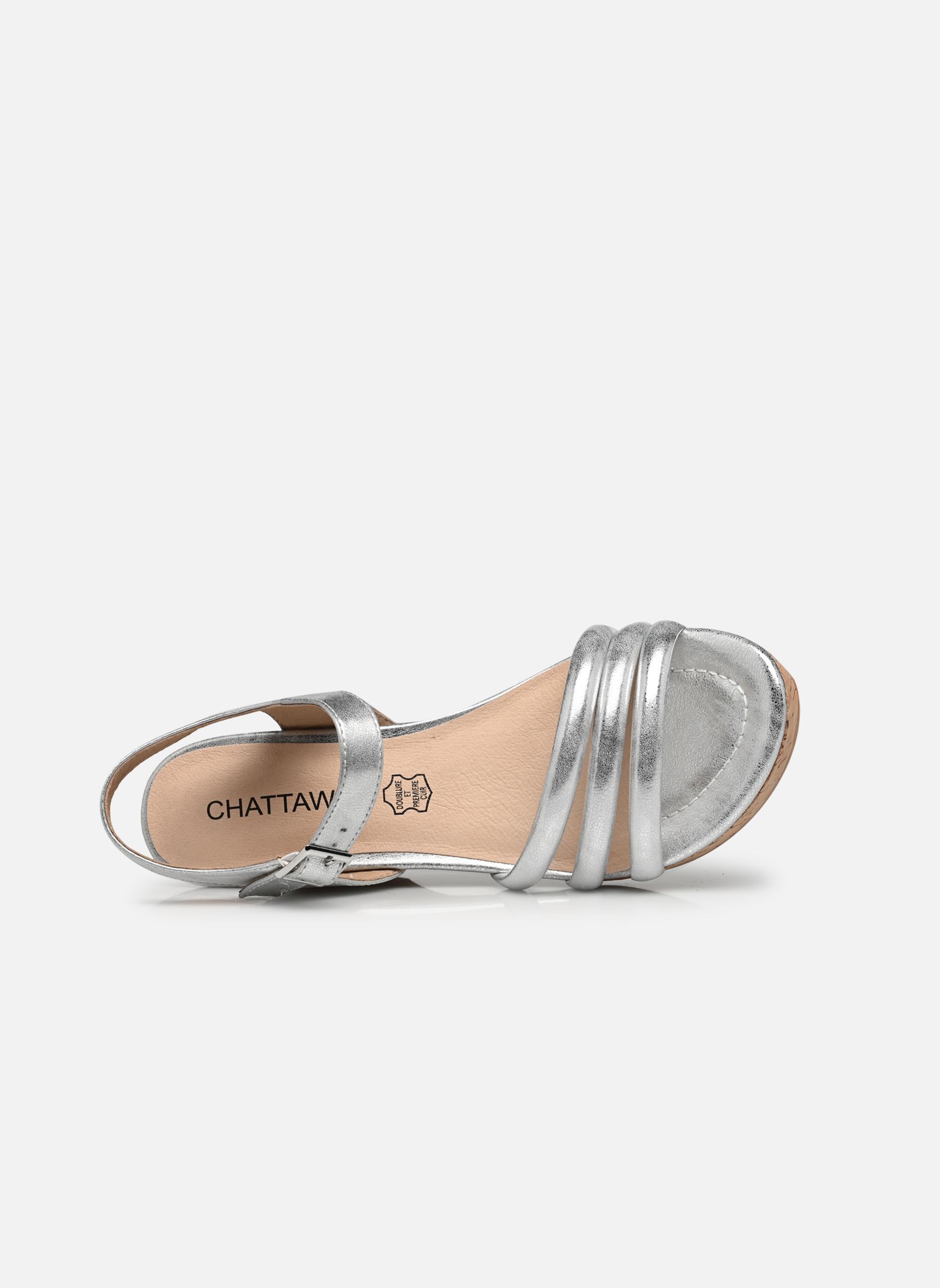 Sandali con zeppa e plateau Cosla donna argento Chattawak Sandali con zeppa e plateau Cosla donna argento Argent