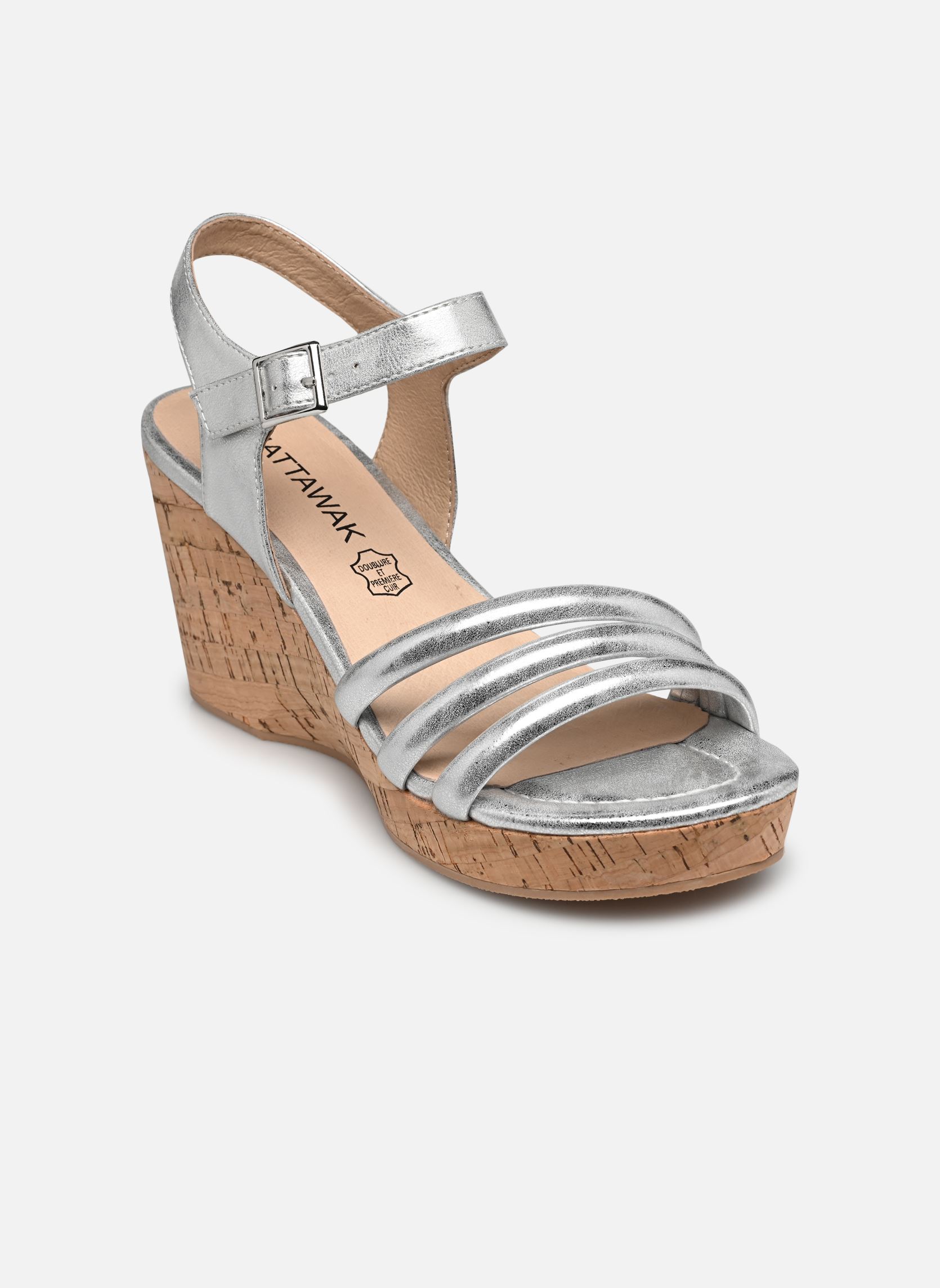 Sandali con zeppa e plateau Cosla donna argento Chattawak Sandali con zeppa e plateau Cosla donna argento Argent