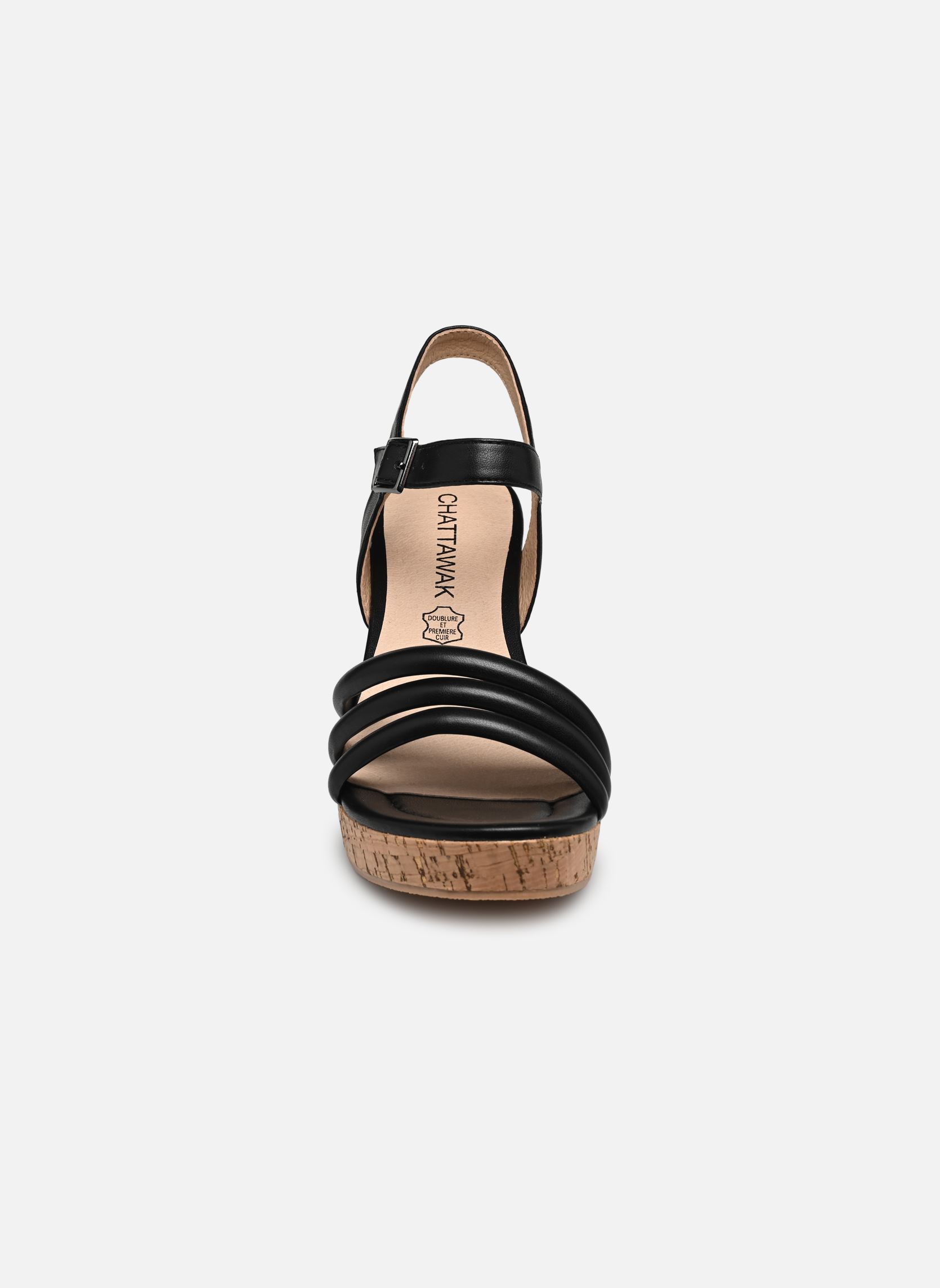Sandales compensées et plateformes Cosla femme noir Chattawak Sandales compensées et plateformes Cosla femme noir Noir