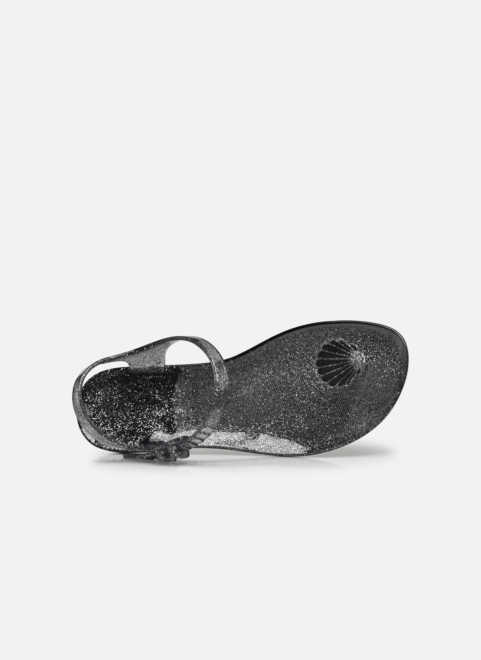 Sandales Yama Shell femme noir Chattawak Sandales Yama Shell femme noir Noir glitter