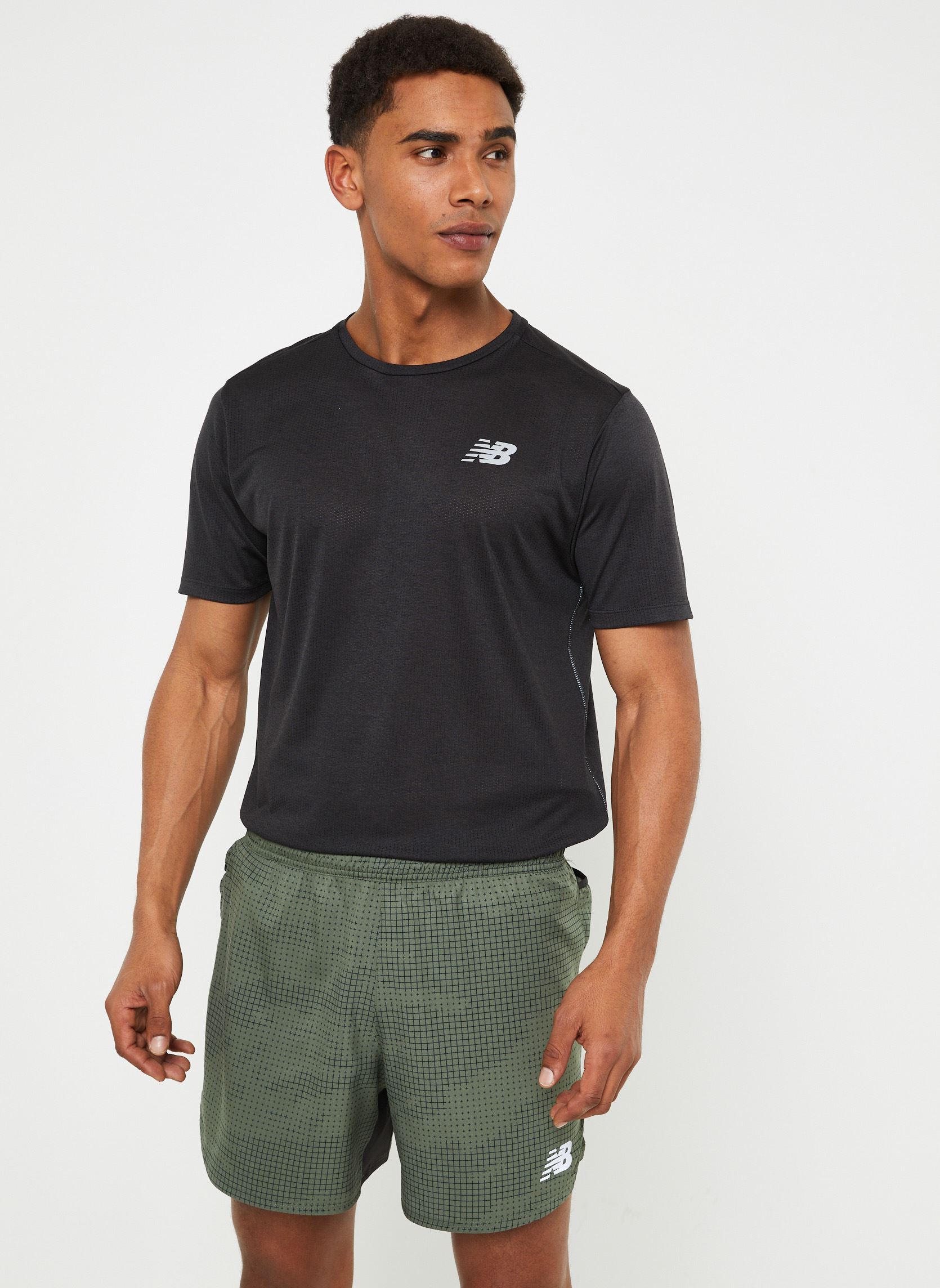 Vêtements New Balance Printed Impact Run 5 Inch Short pour Accessoires