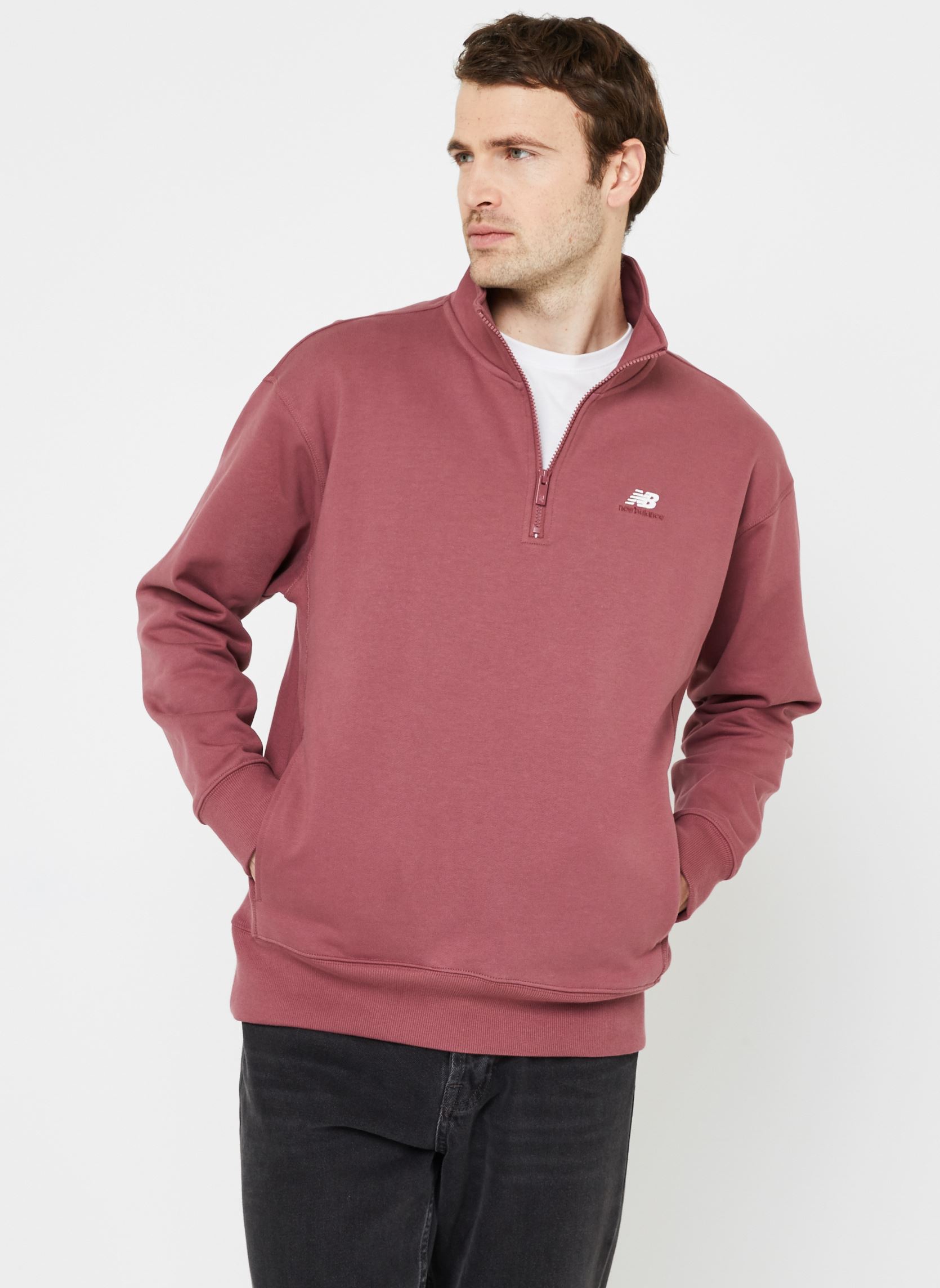 Sweat shirt New Balance ATHLETICS 90' 14 ZIP MOCK SWEATSHIRT EU - vue 2