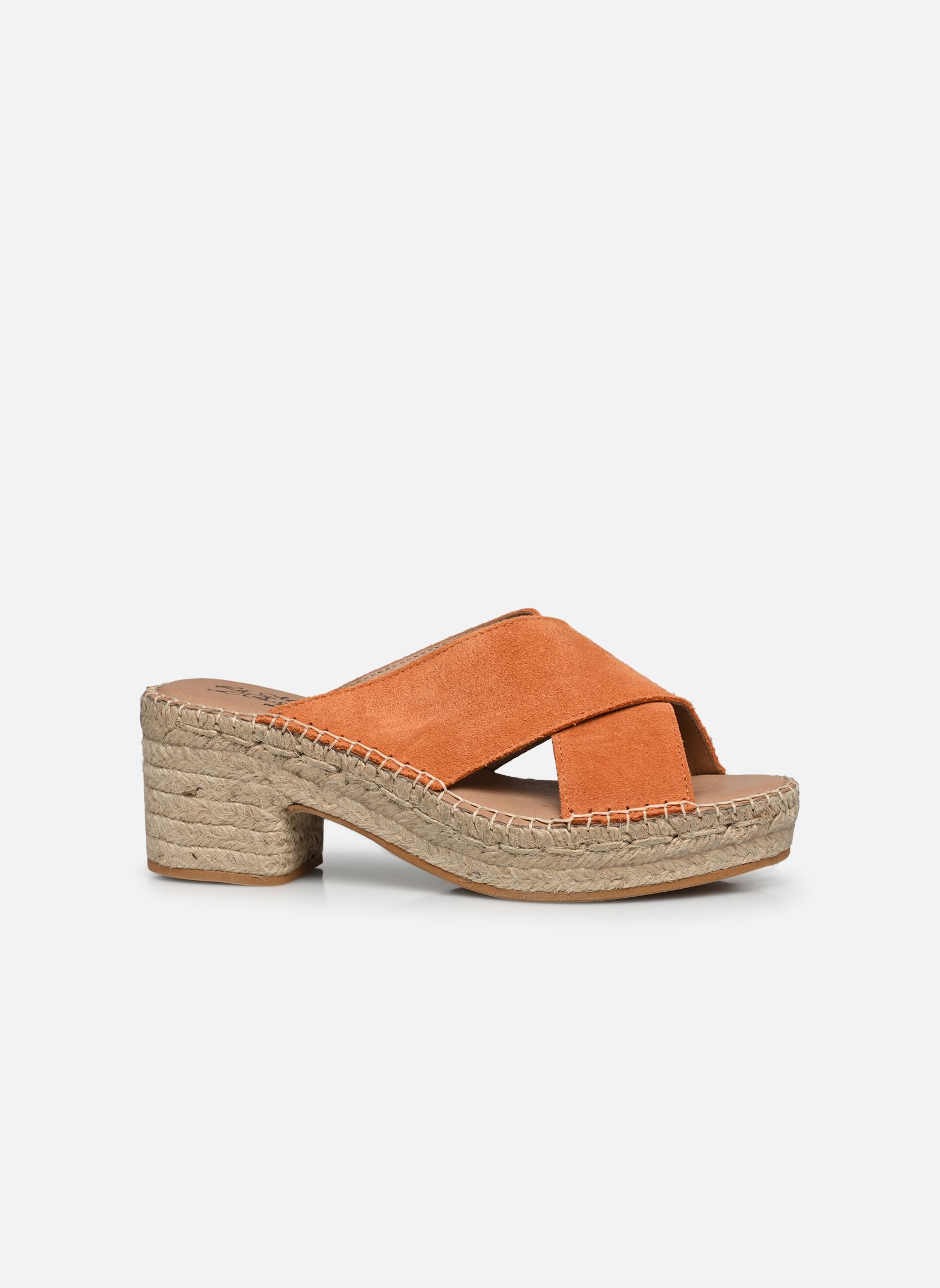 Muilen Espadrille Sabot croisé dames oranje La maison de l'espadrille Muilen Espadrille Sabot croisé dames oranje ORANGE