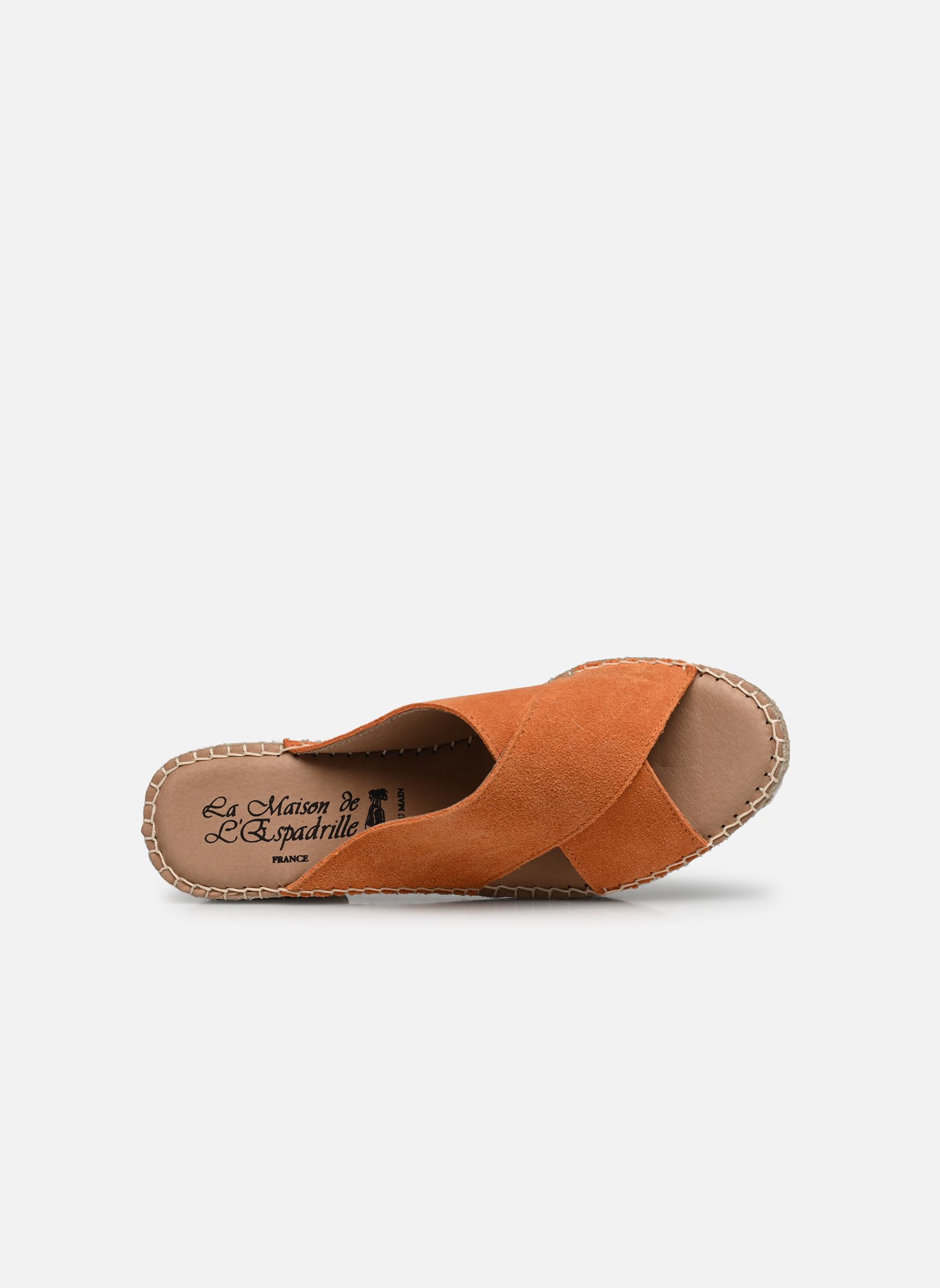 Muilen Espadrille Sabot croisé dames oranje La maison de l'espadrille Muilen Espadrille Sabot croisé dames oranje ORANGE