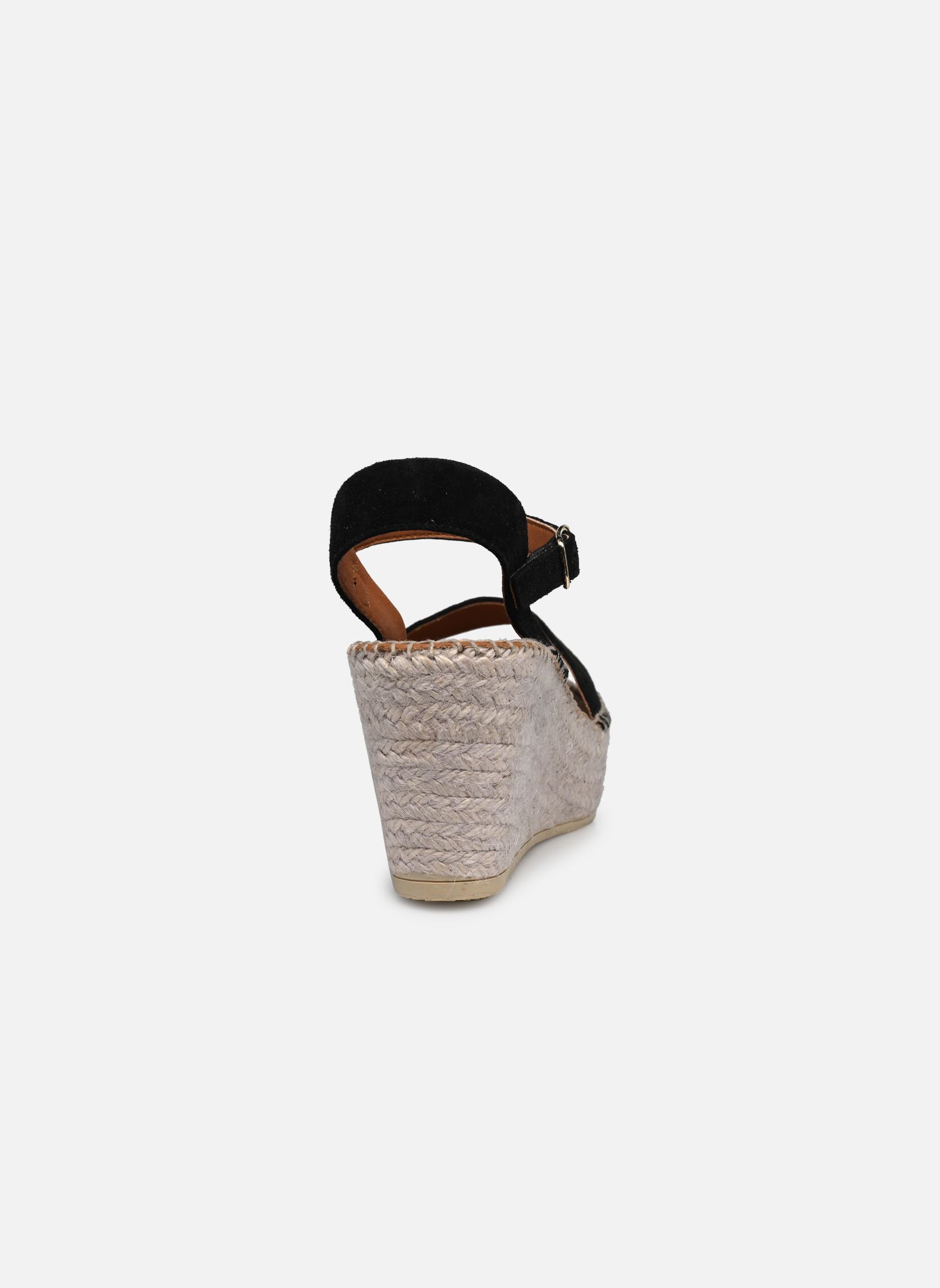 Espadrilles met sleehak en plateau Espadrille Sandale Boucle dames zwart La maison de l'espadrille Espadrilles met sleehak en plateau Espadrille Sandale Boucle dames zwart NOIR