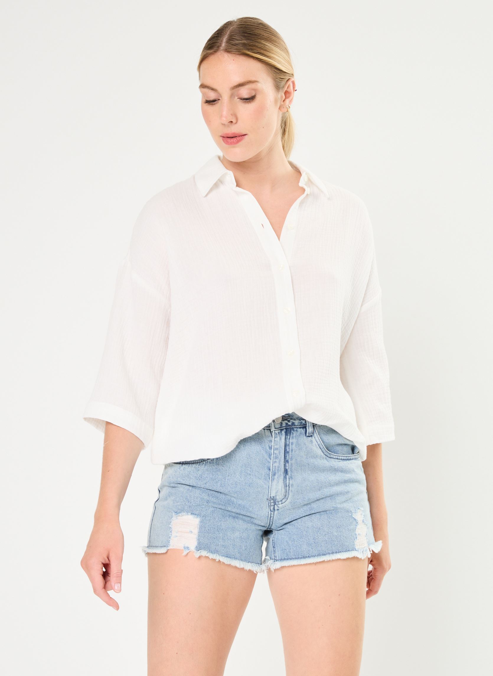 Vêtements Vero Moda Vmnatali 34 Long Overshirt Noos pour Accessoires
