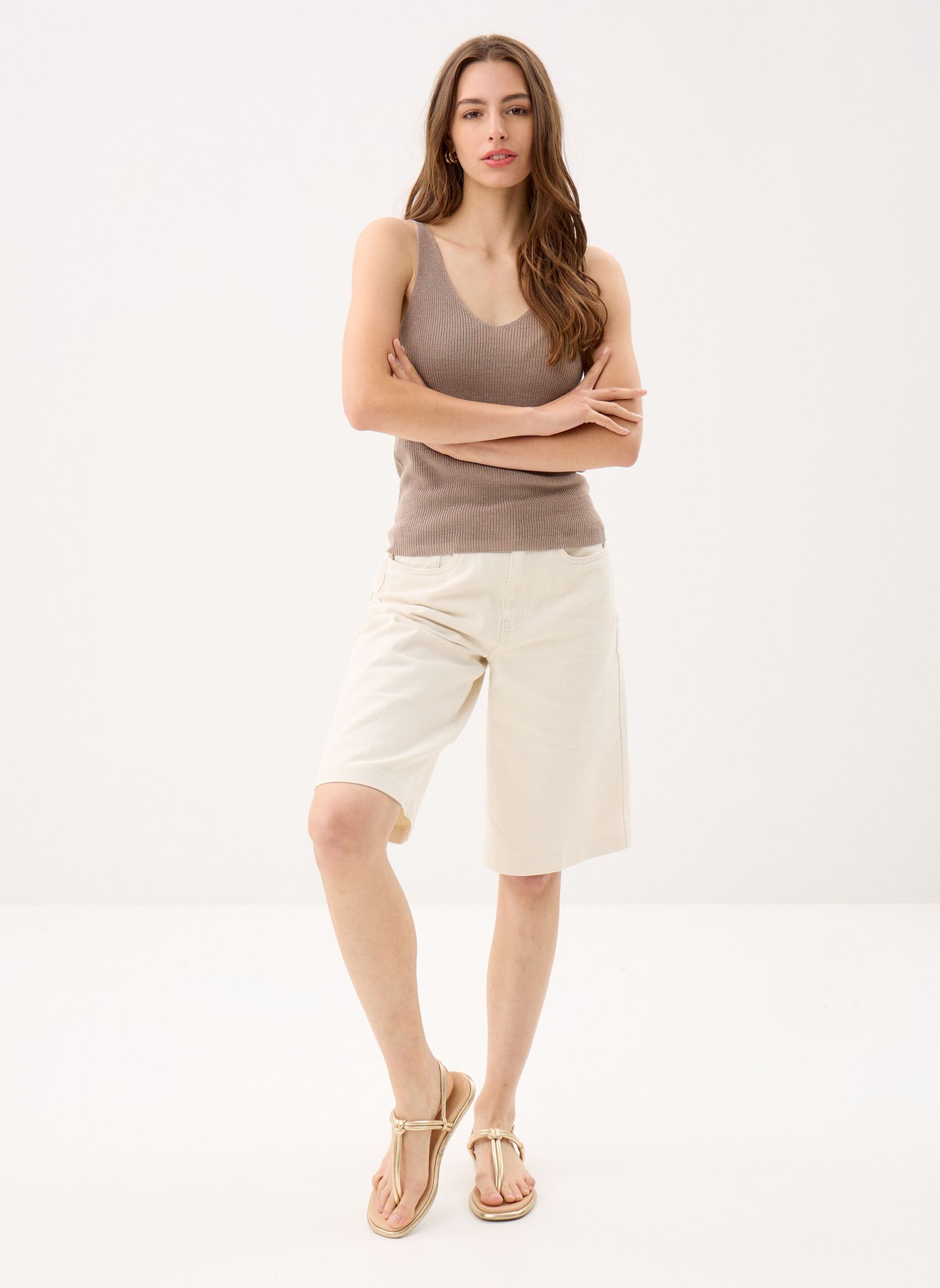 Tops Vmnewlex Sun Sl Top Ga Noos damen braun Vero Moda Tops Vmnewlex Sun Sl Top Ga Noos damen braun Moon Rock