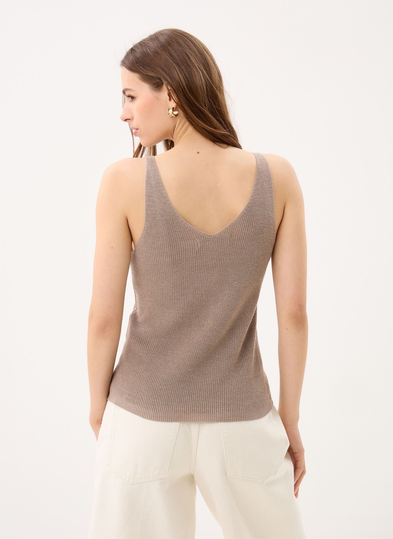 Tops Vmnewlex Sun Sl Top Ga Noos damen braun Vero Moda Tops Vmnewlex Sun Sl Top Ga Noos damen braun Moon Rock