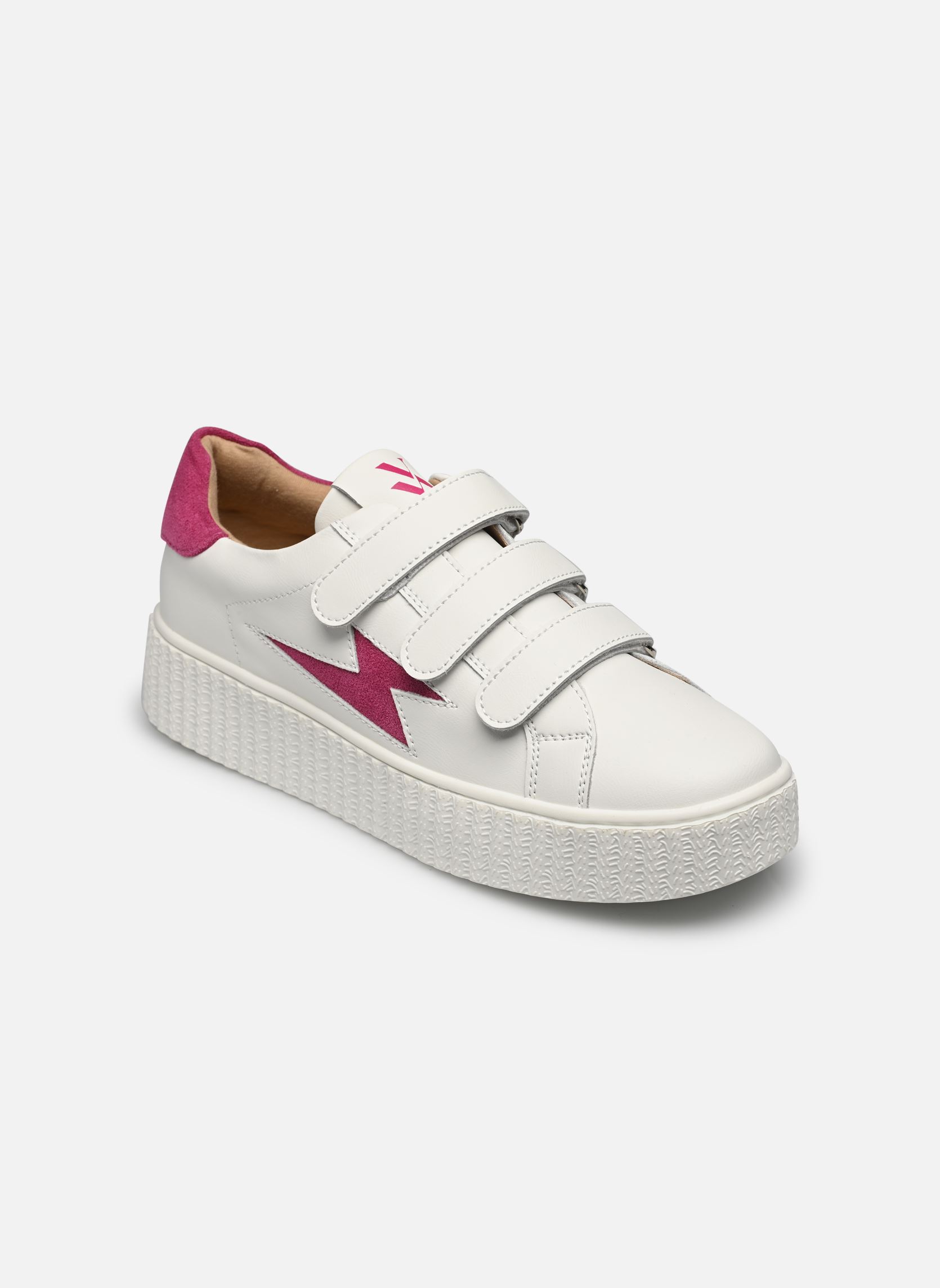 Baskets basses Vicky femme blanc Vanessa Wu Baskets basses Vicky femme blanc Fuchsia