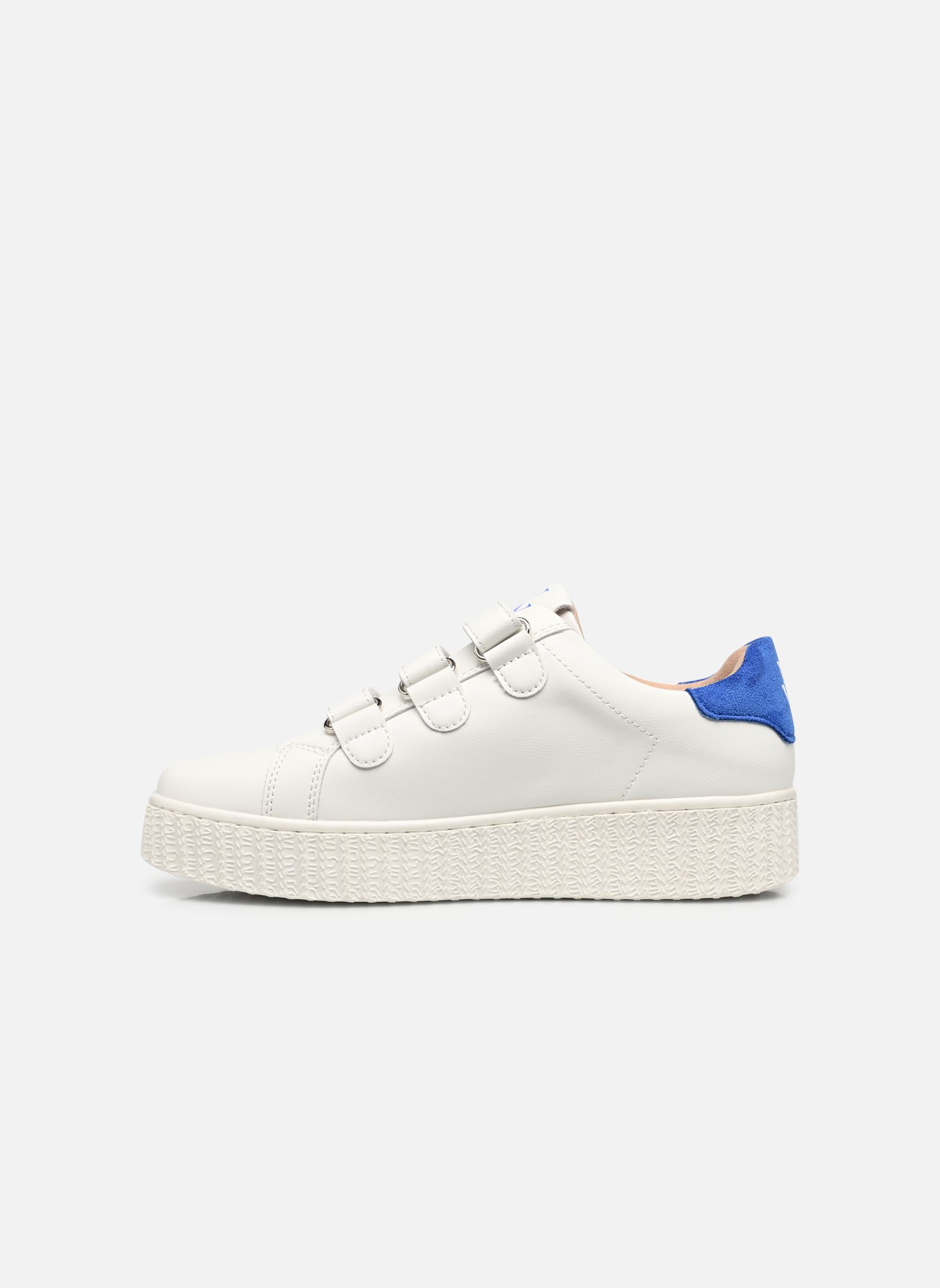Baskets basses Vicky femme blanc Vanessa Wu Baskets basses Vicky femme blanc Bleu Electrique