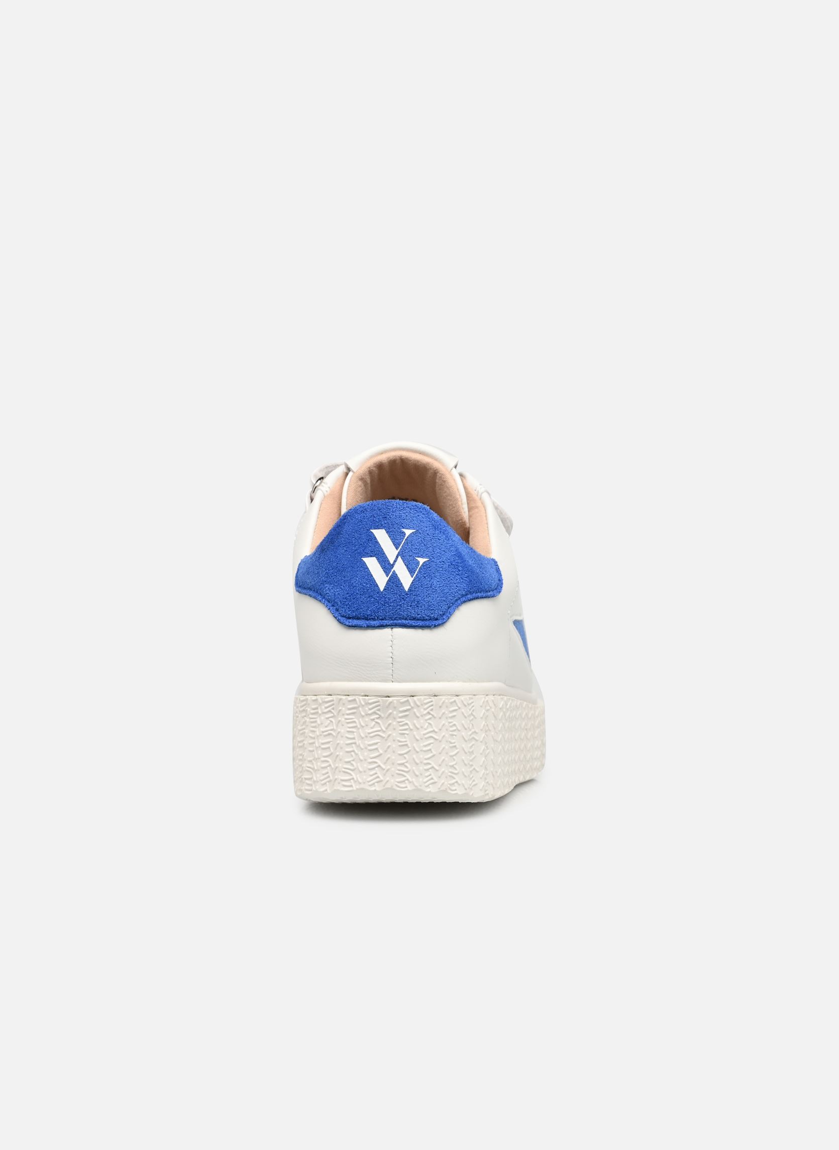 Baskets basses Vicky femme blanc Vanessa Wu Baskets basses Vicky femme blanc Bleu Electrique