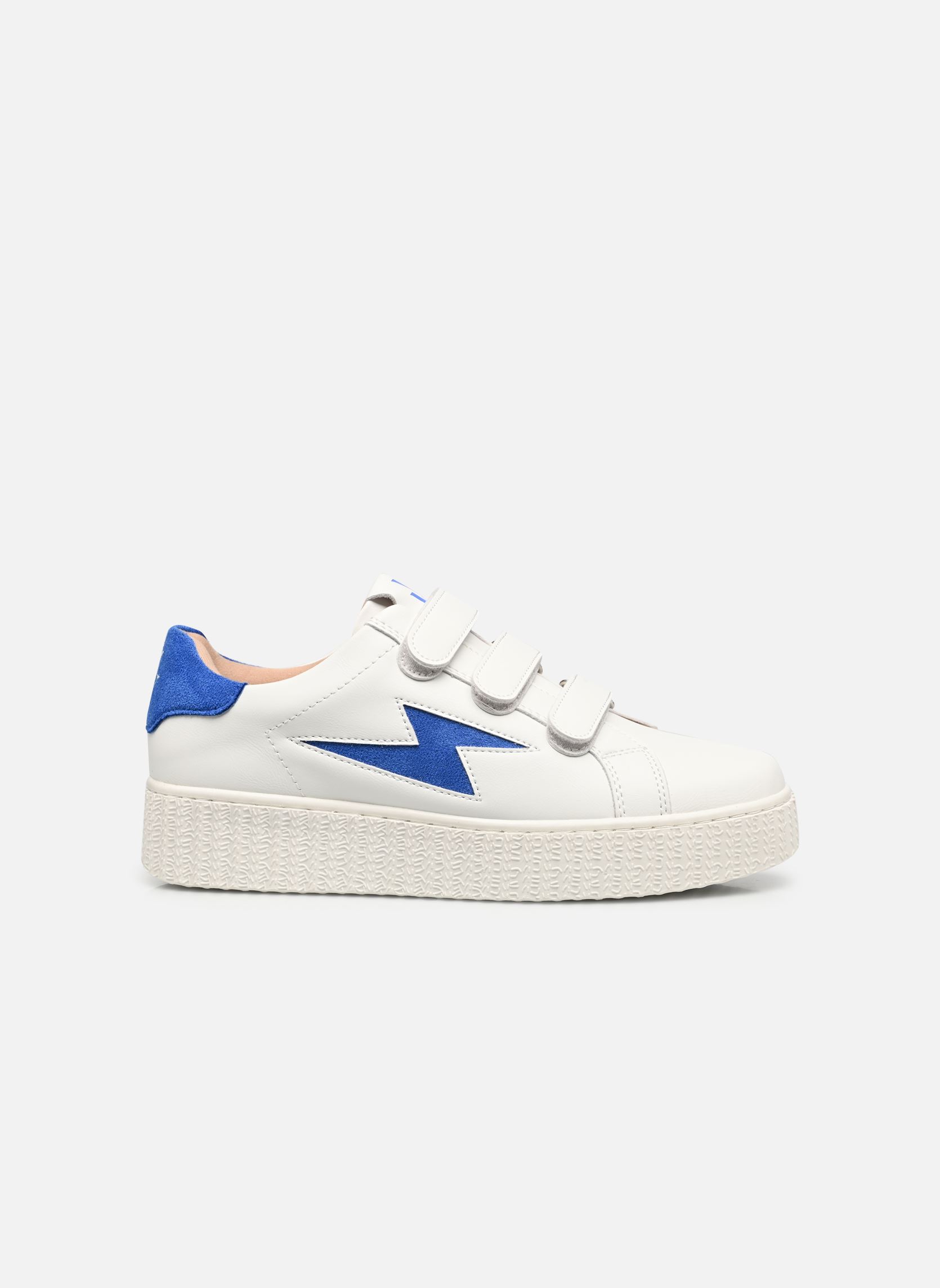 Baskets basses Vicky femme blanc Vanessa Wu Baskets basses Vicky femme blanc Bleu Electrique