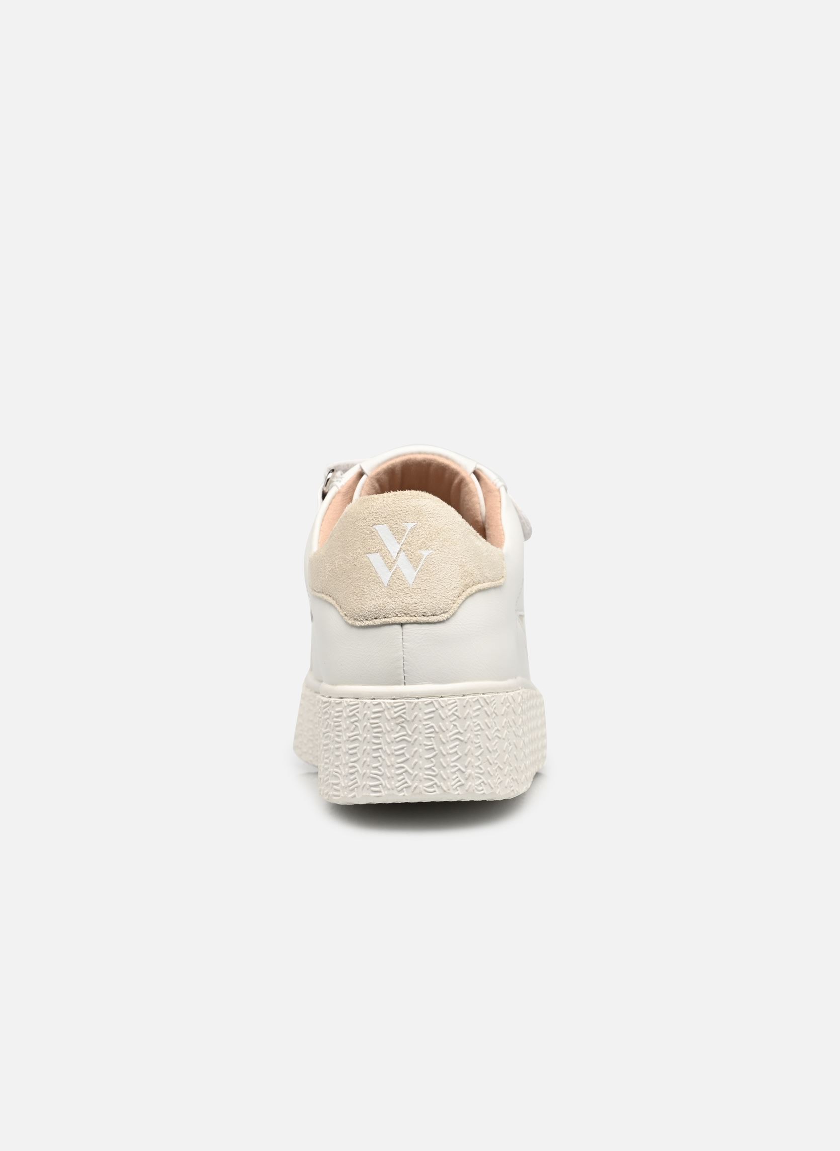 Lage sneakers Vicky dames wit Vanessa Wu Lage sneakers Vicky dames wit Vert amande