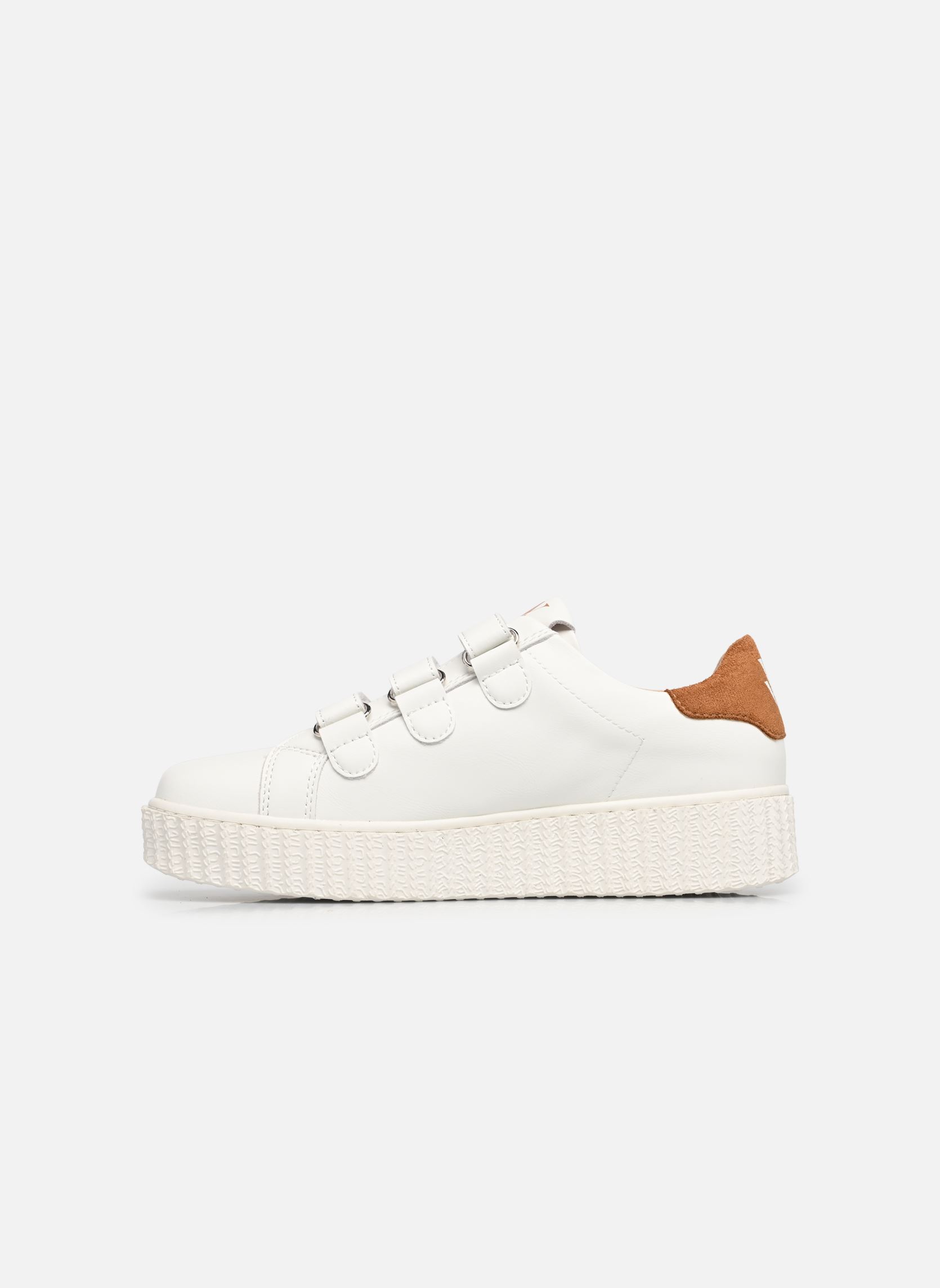 Baskets basses Vicky femme blanc Vanessa Wu Baskets basses Vicky femme blanc Camel
