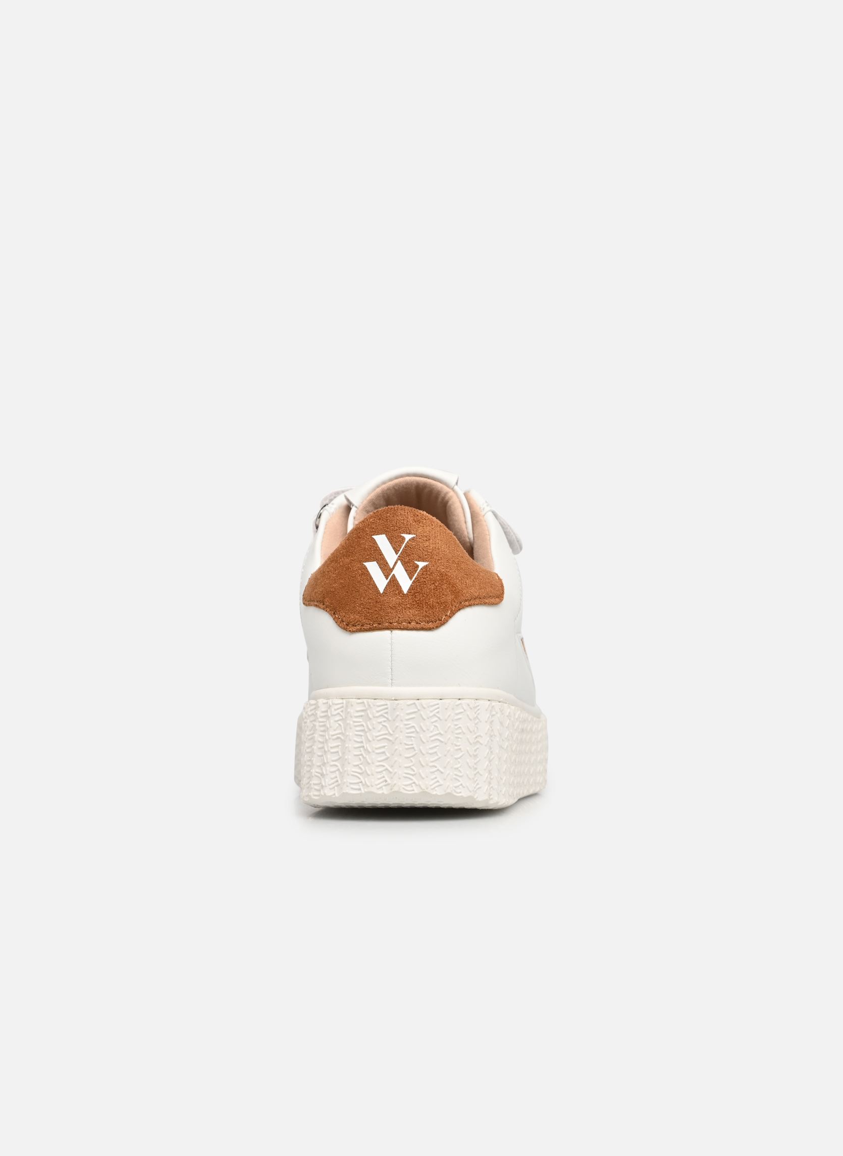 Baskets basses Vicky femme blanc Vanessa Wu Baskets basses Vicky femme blanc Camel